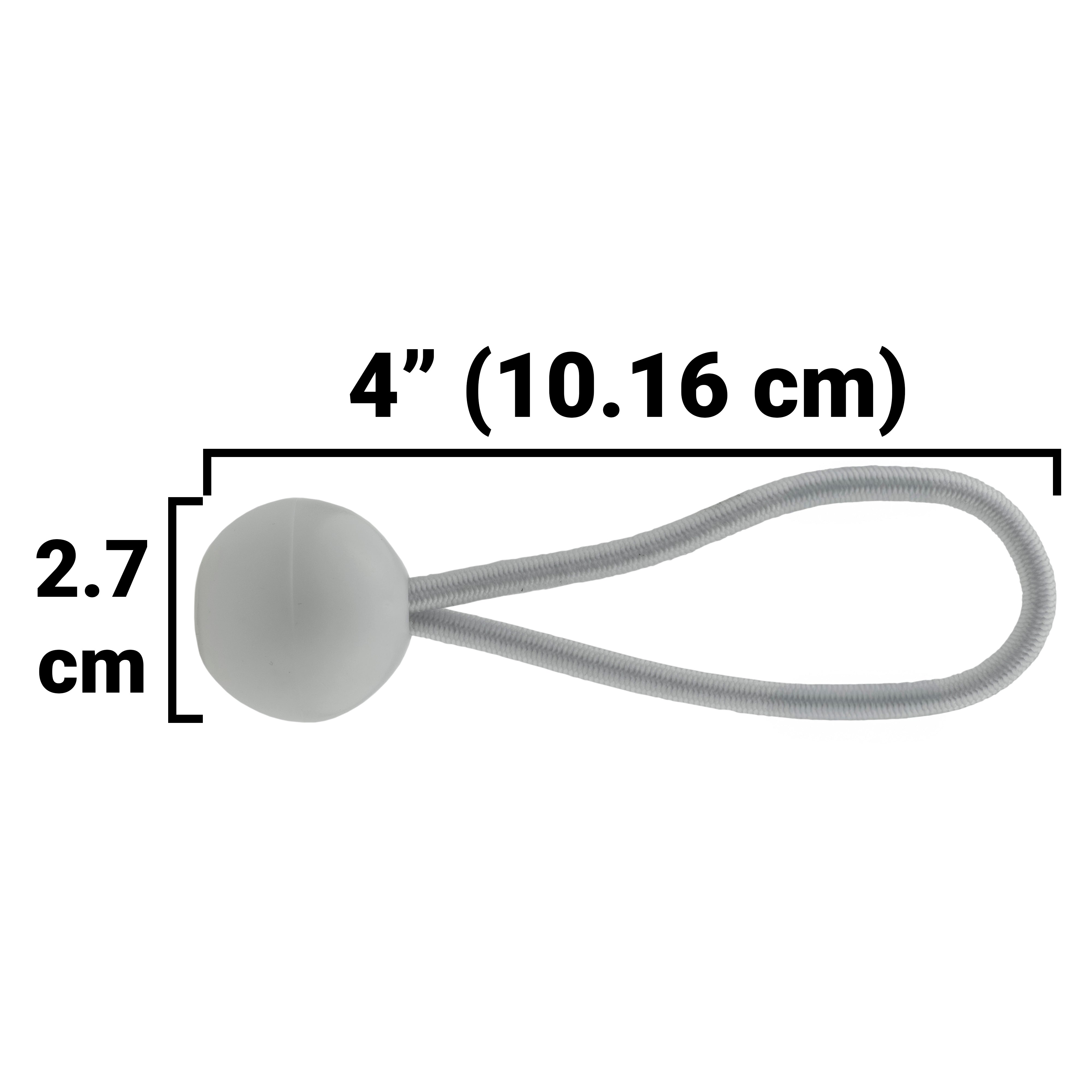 Blue S-Grade Tarpaulin with 20 x 4" Bungee Balls (White)
