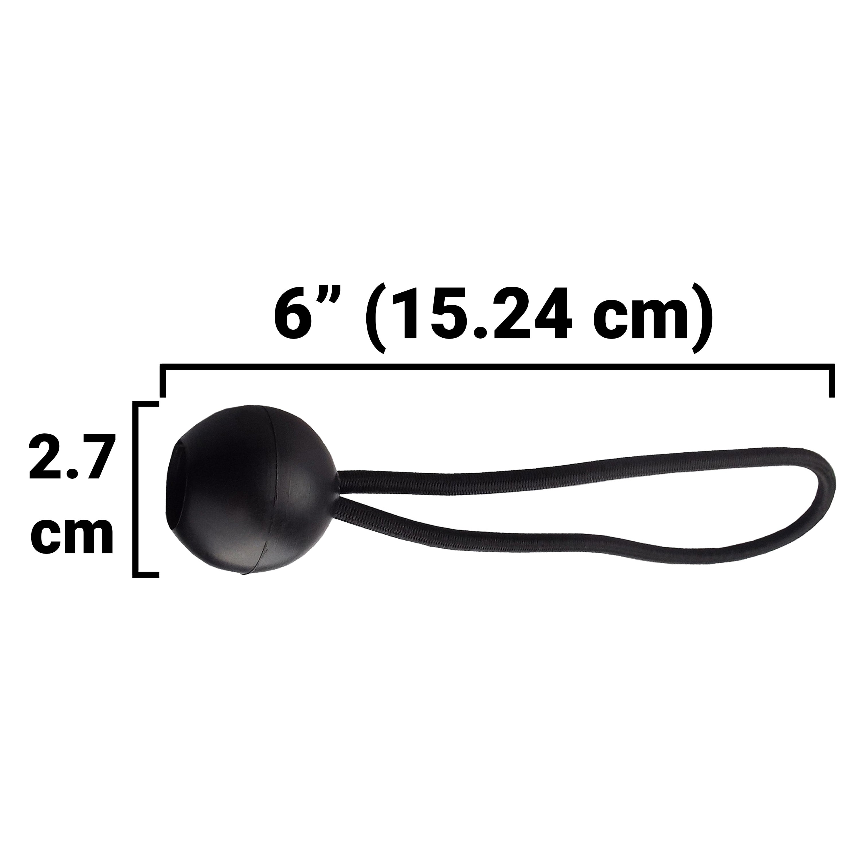 Blue S-Grade Tarpaulin with 10 x 6" Bungee Balls (Black)