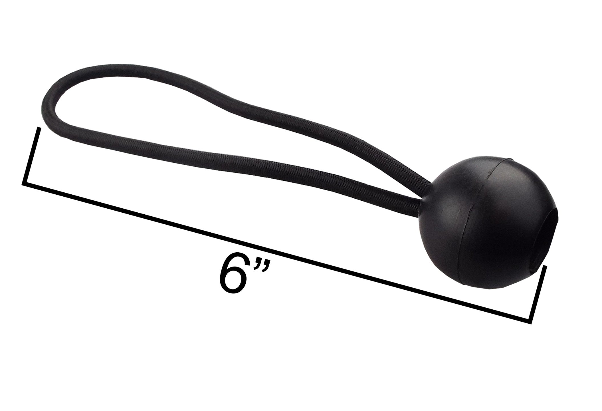 Bungee Ball 6" Black