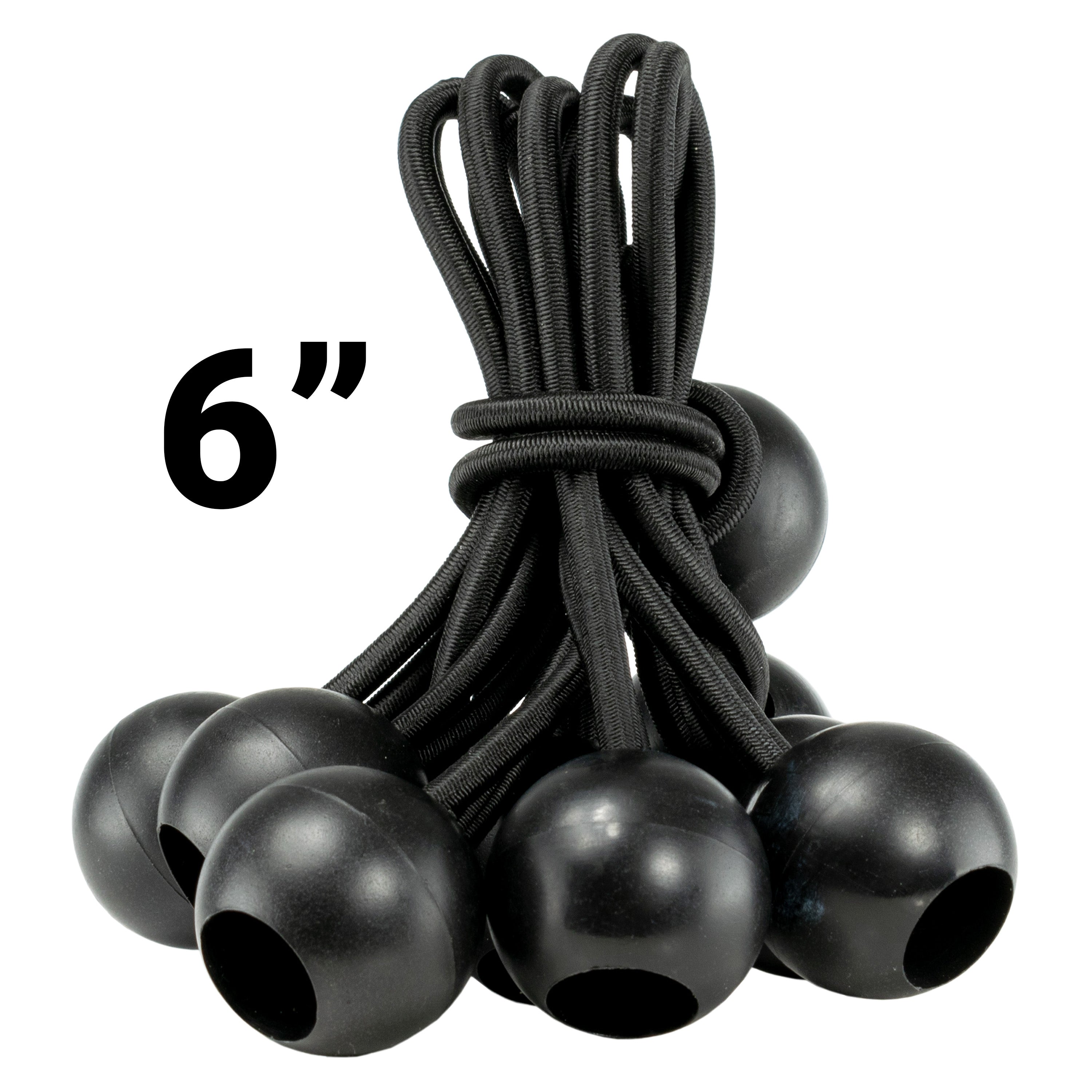 Blue S-Grade Tarpaulin with 10 x 6" Bungee Balls (Black)