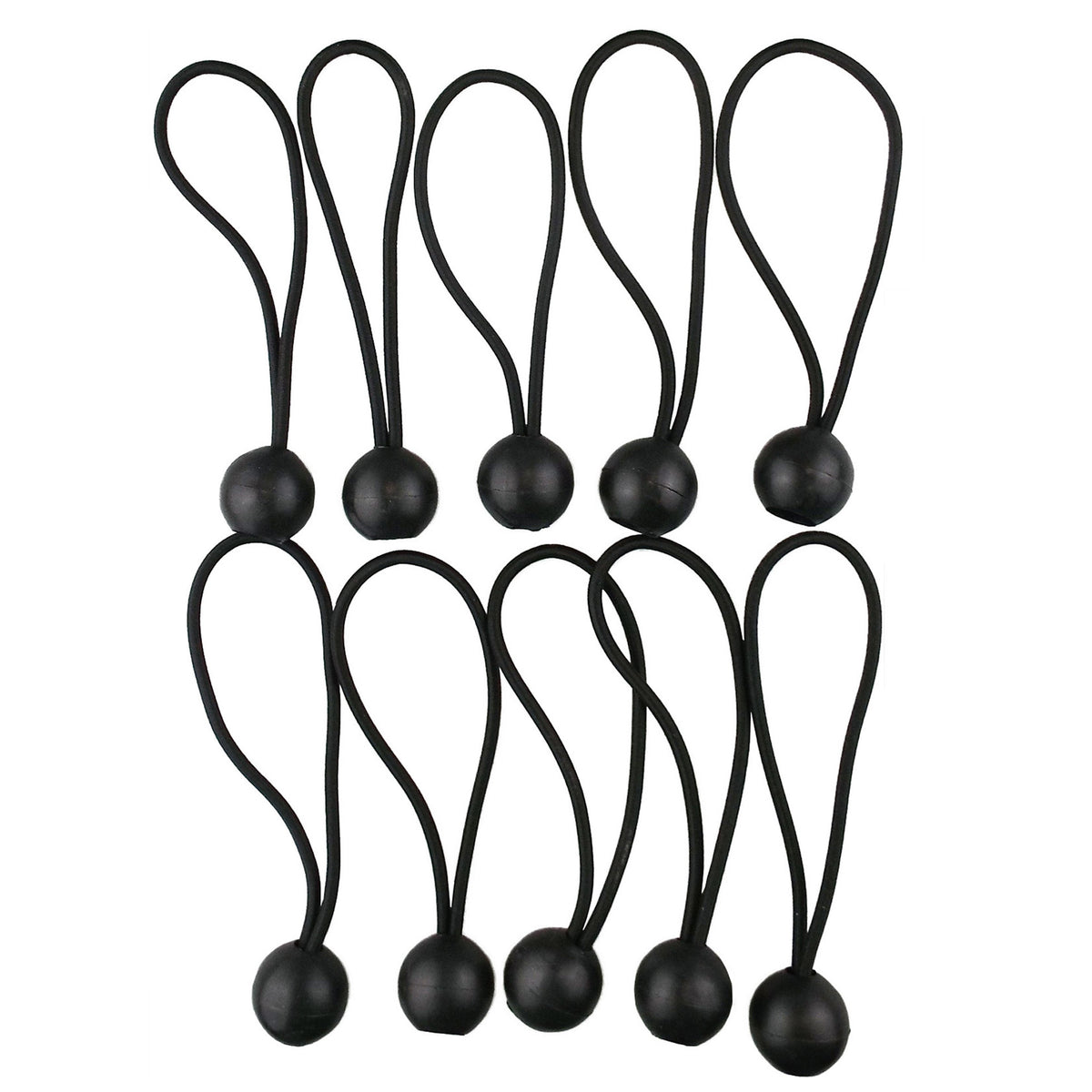Bungee Ball Mix Black 4" 6" 10" Pack of 30