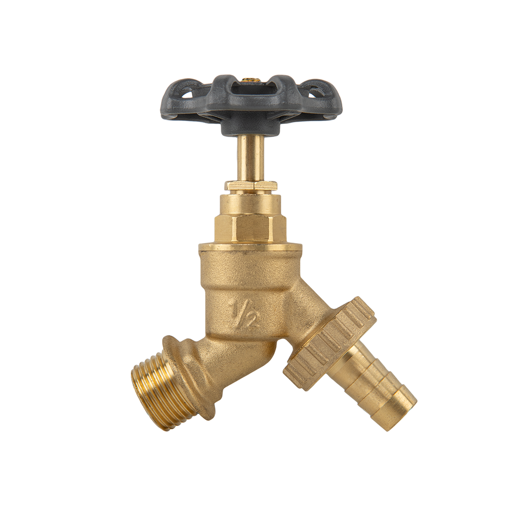 IBC 2” S60X6 – ½” BSPF Extender Adaptor with Brass Bib Round Handle Tap ½” Barb