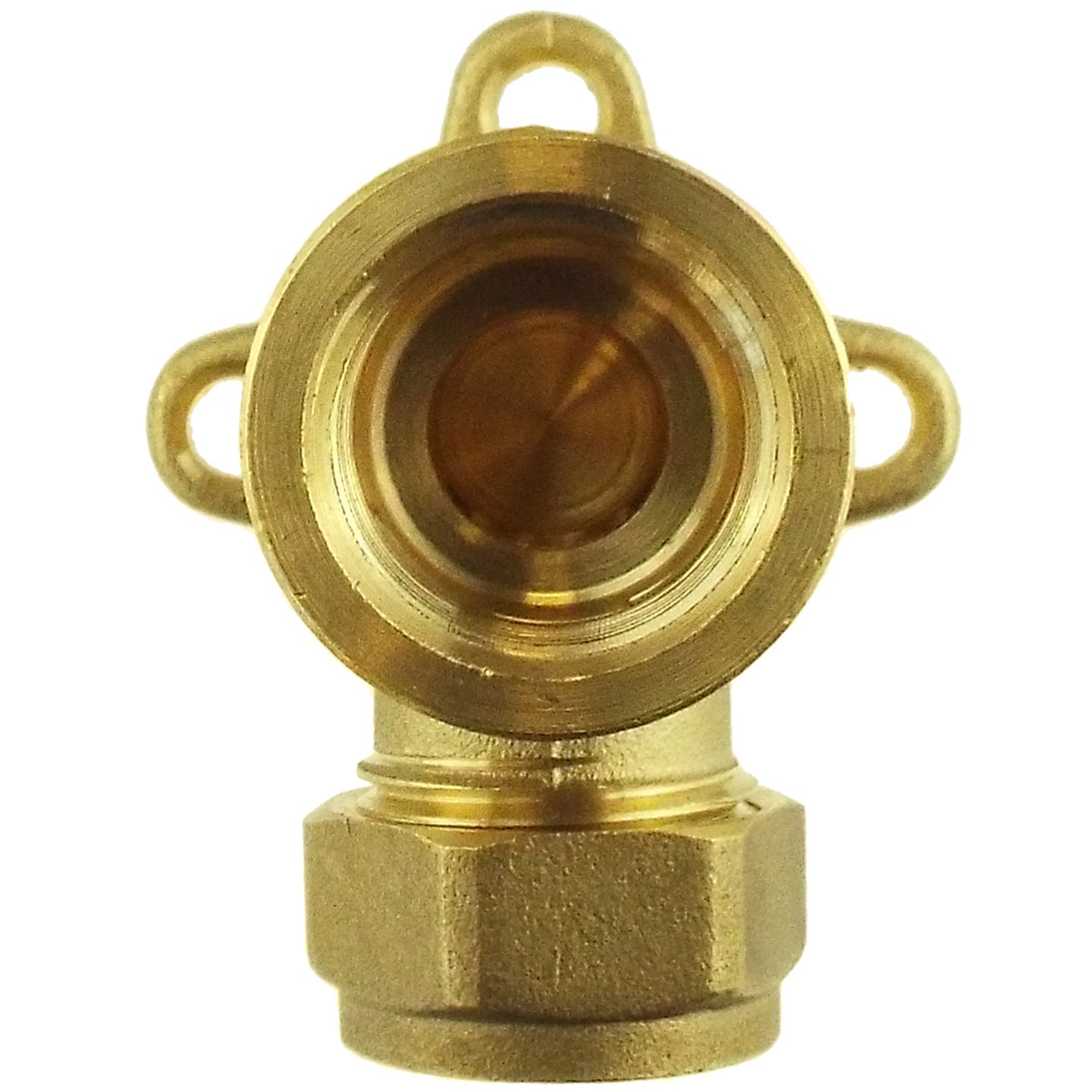15mm Brass Wall Flange Kit with Simple Lever Tap