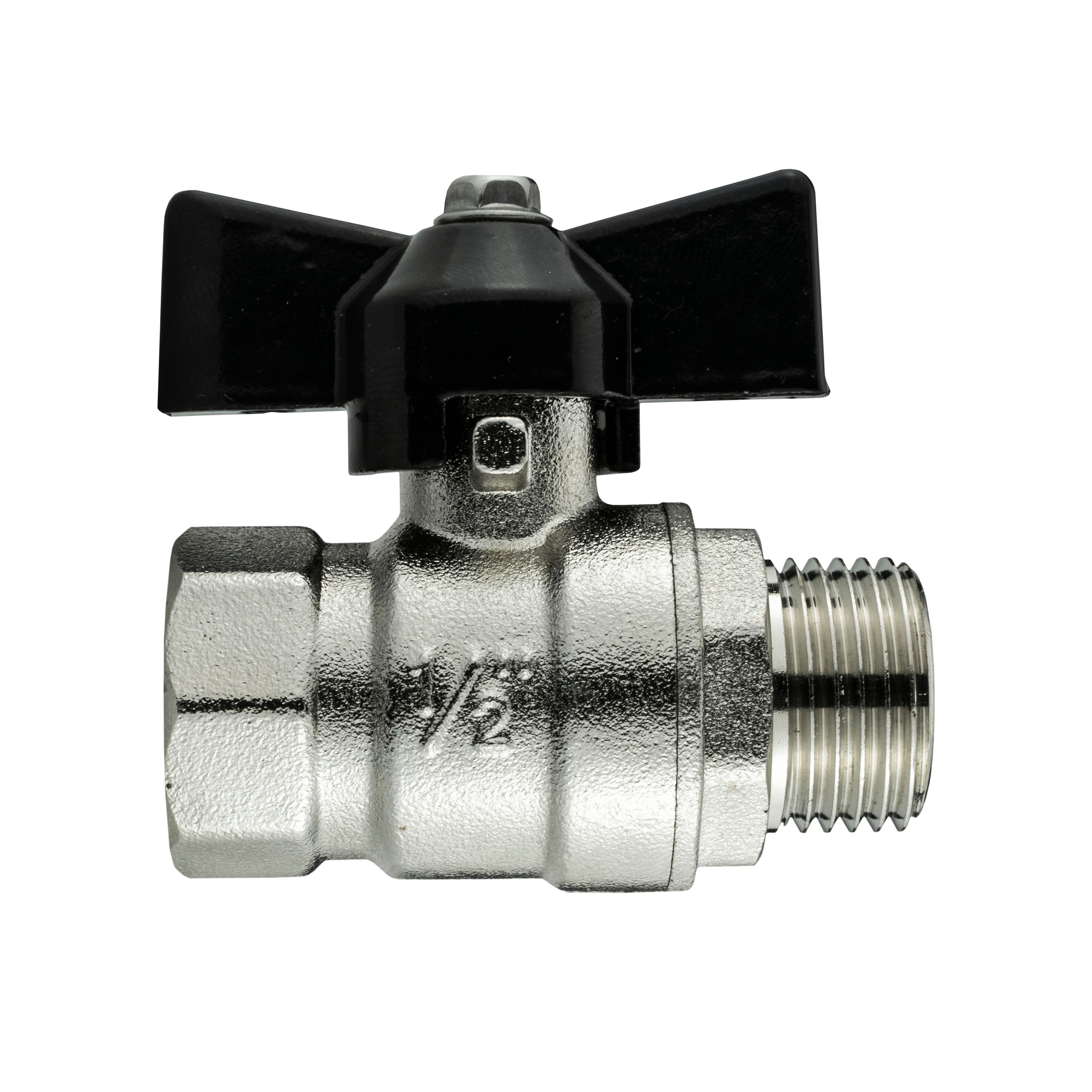 15mm Brass Wall Flange Kit with 1/2" BSP Bib Valve