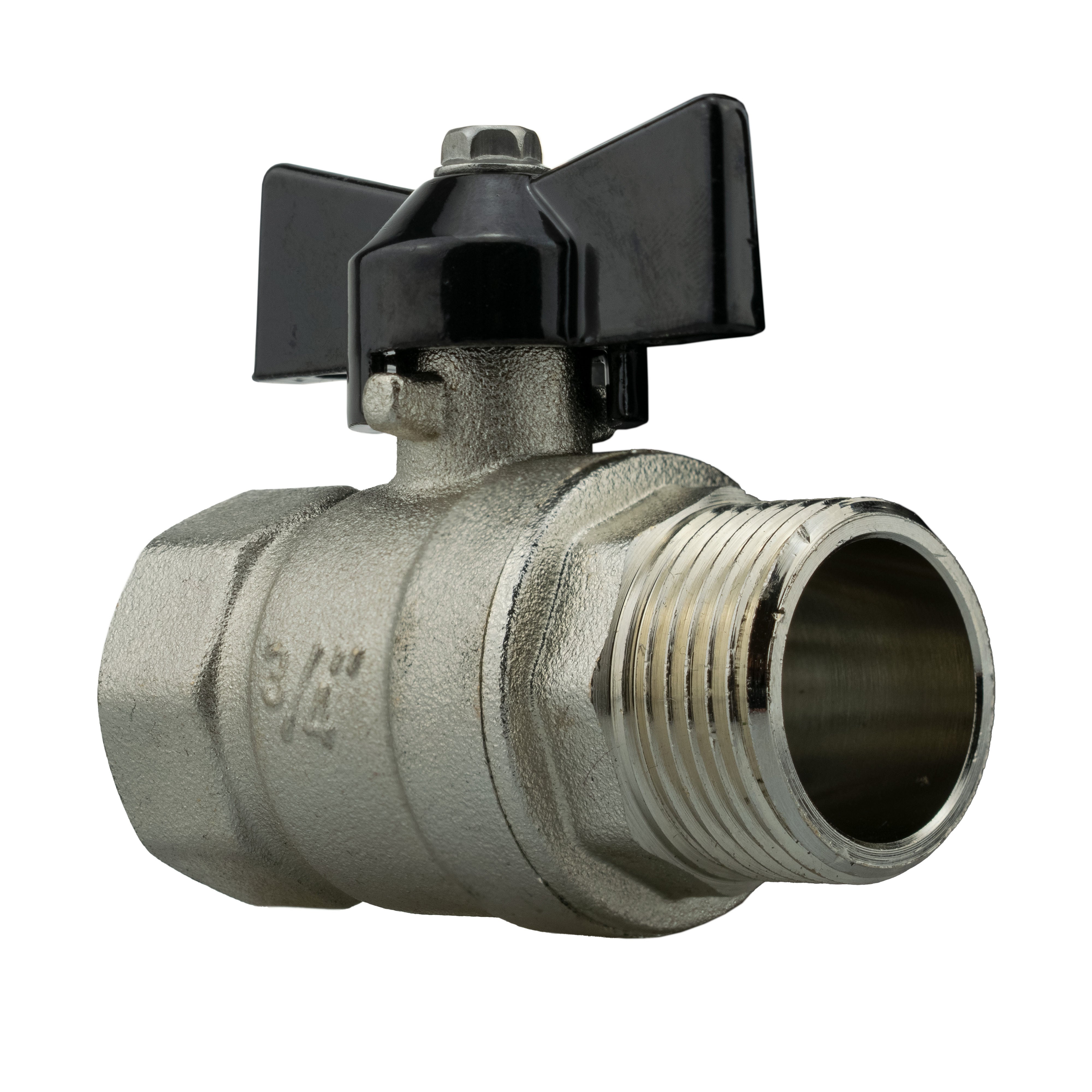 Wall Flange Kit 32mm MDPE + Bib Valve + Click Lock Male Lime