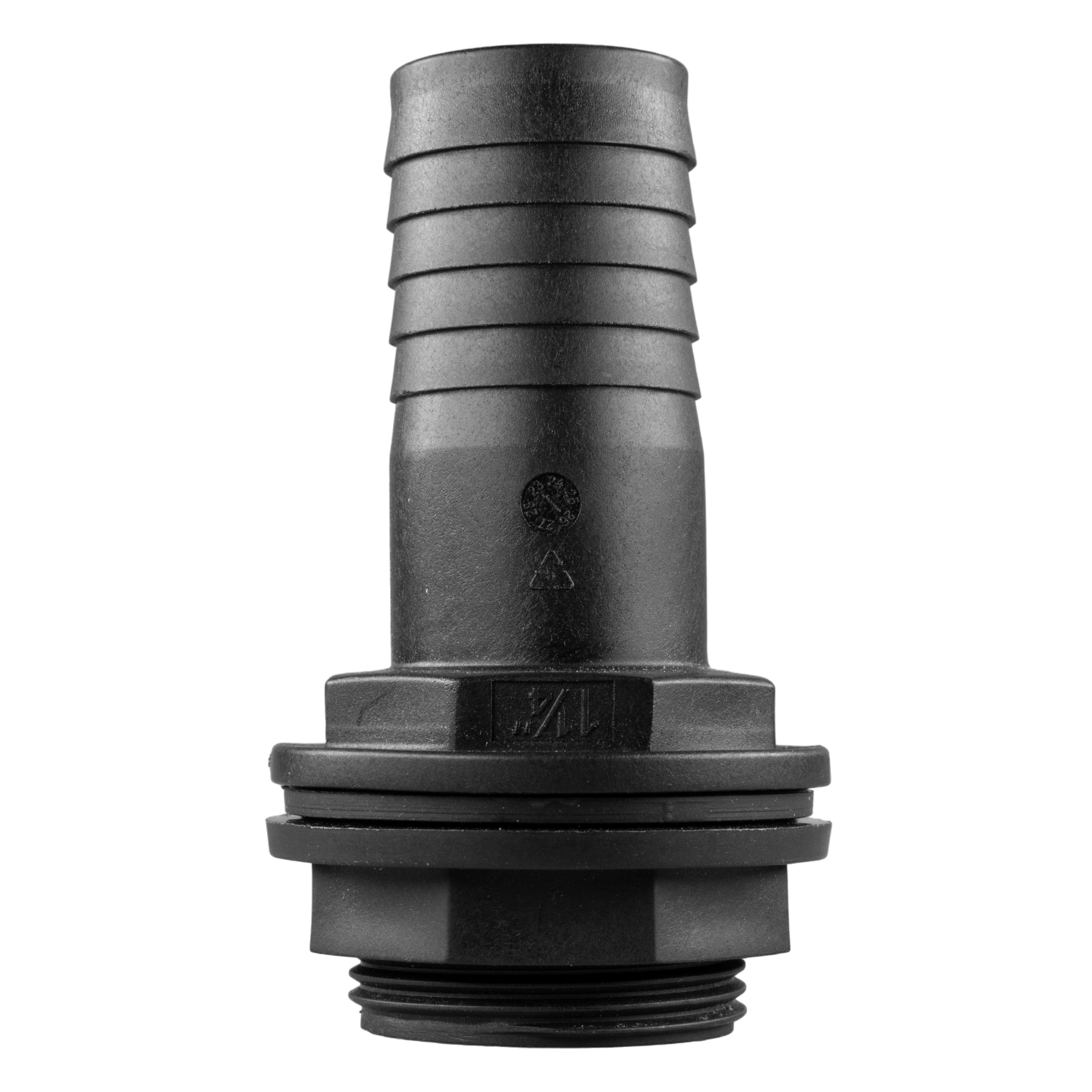 Tank Connector With Washer & Nut 2"BSPM - 2" Barb