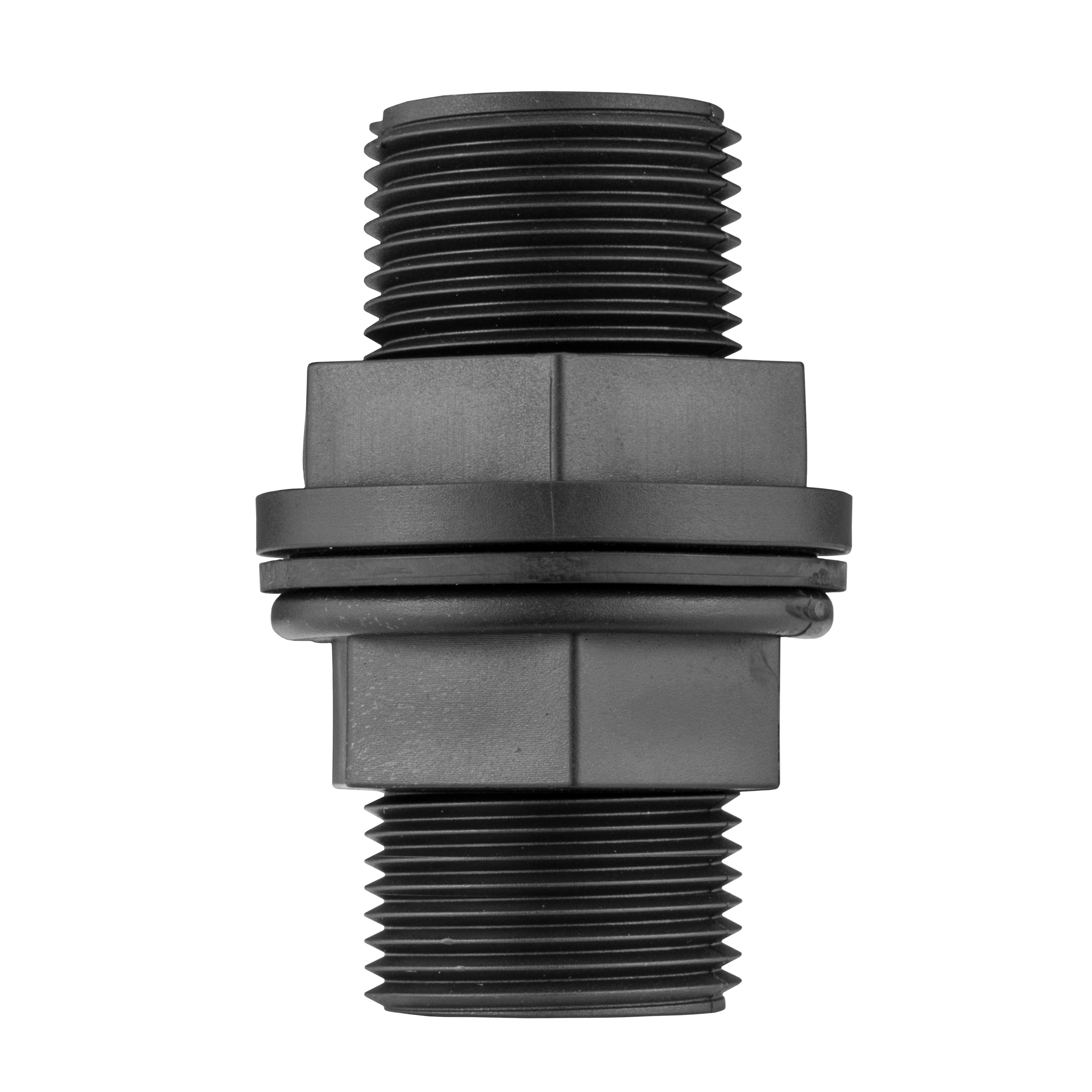 ¾” BSP Water Butt Fitting with ¾” BSPF Full Flow PP Valve