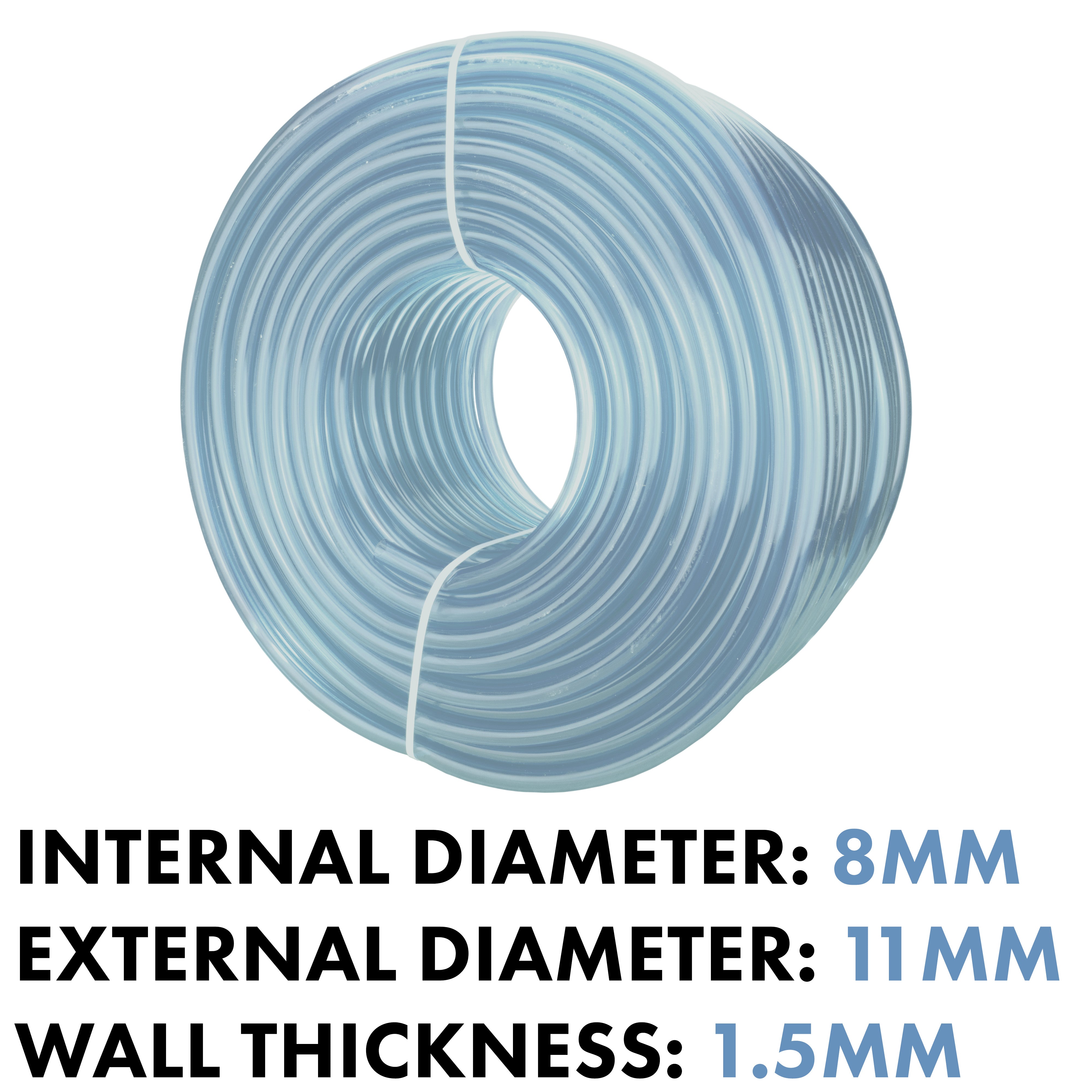 Clear PVC Pipe 8mm*11mm