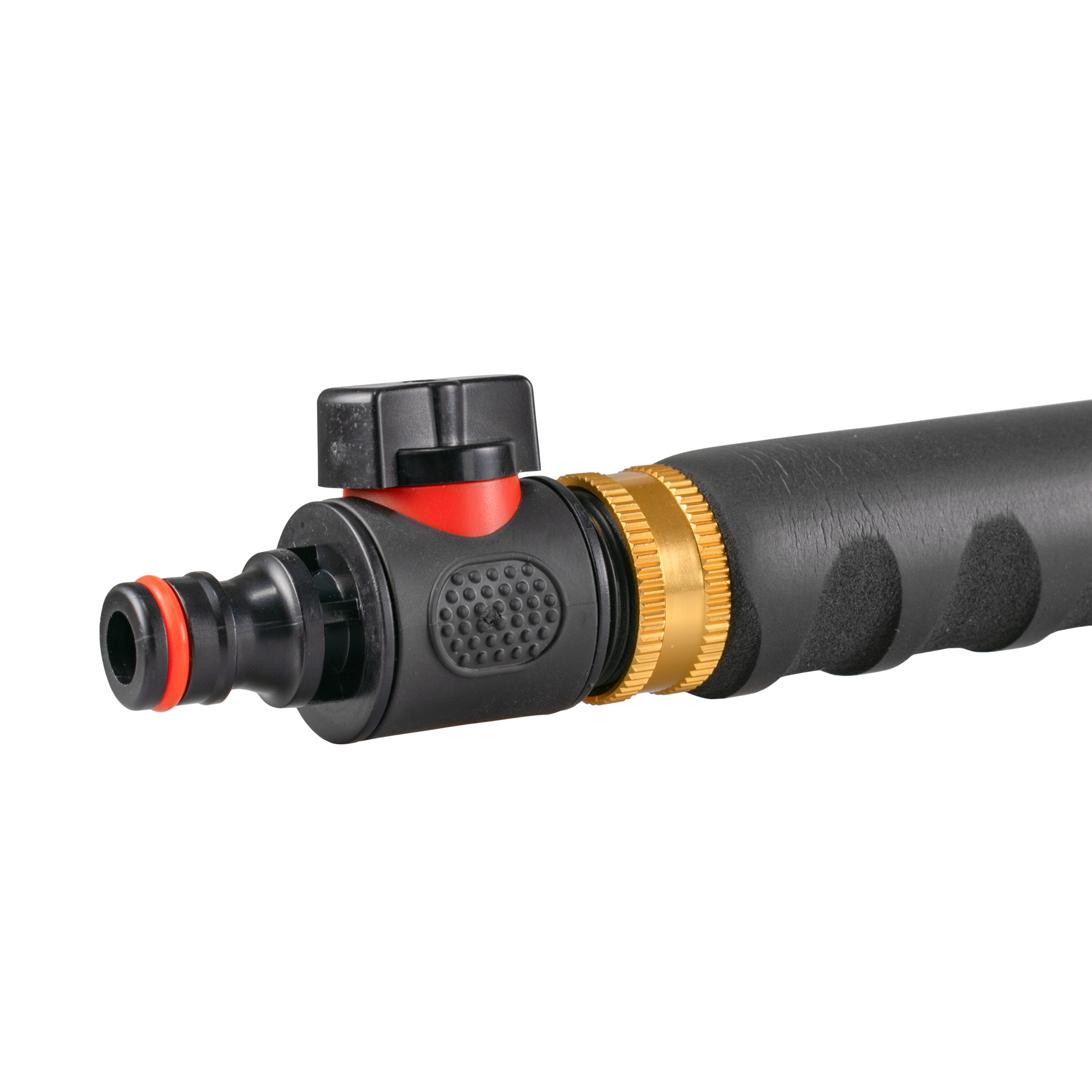 90cm Garden Watering Lance with Quick Connect Valve (Black)