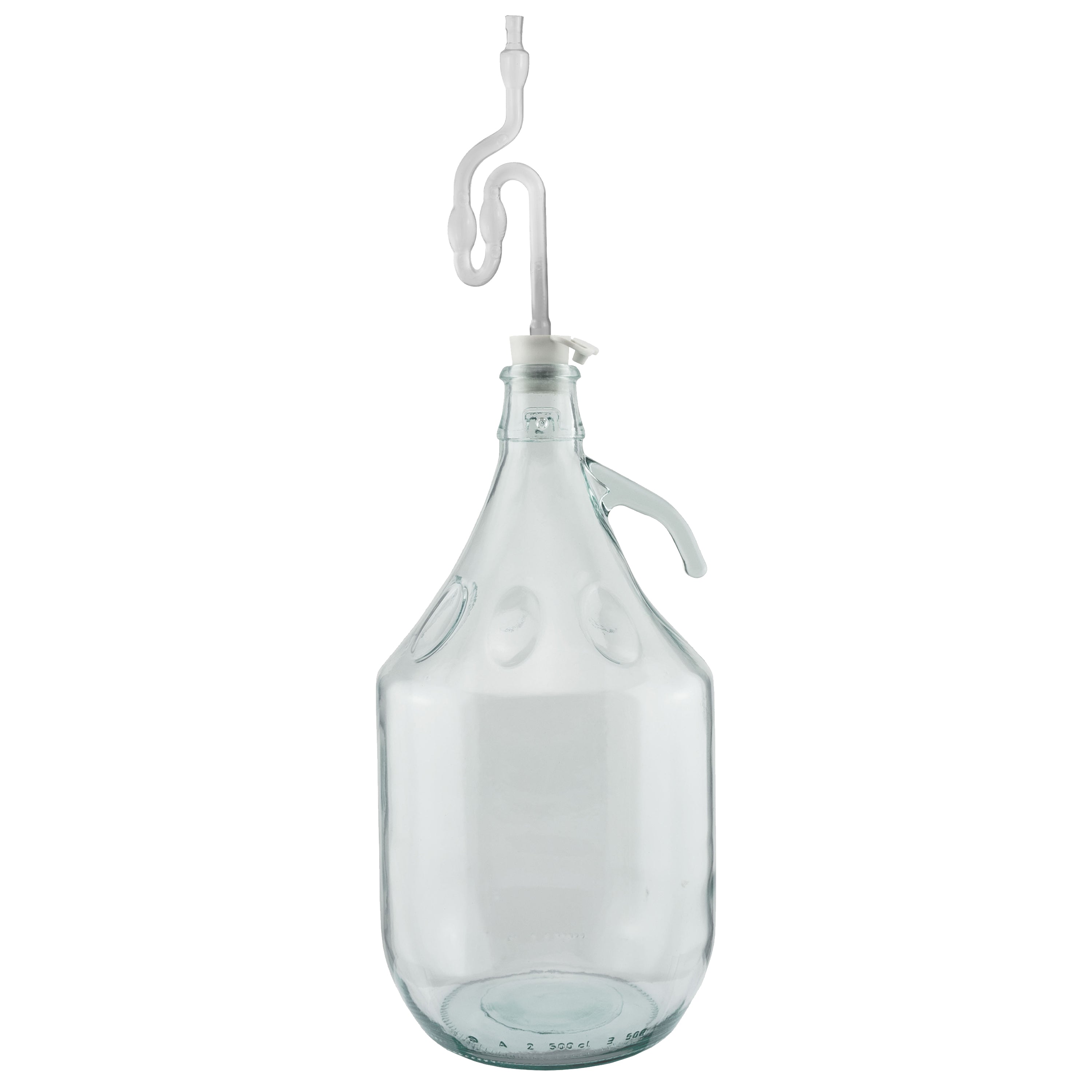 Glass Demijohn 5L 6 Pack Plain With Airlock & Bung