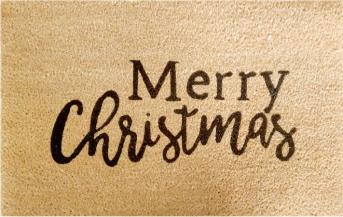 Doormat 60cm x 40cm -  'Merry Christmas'