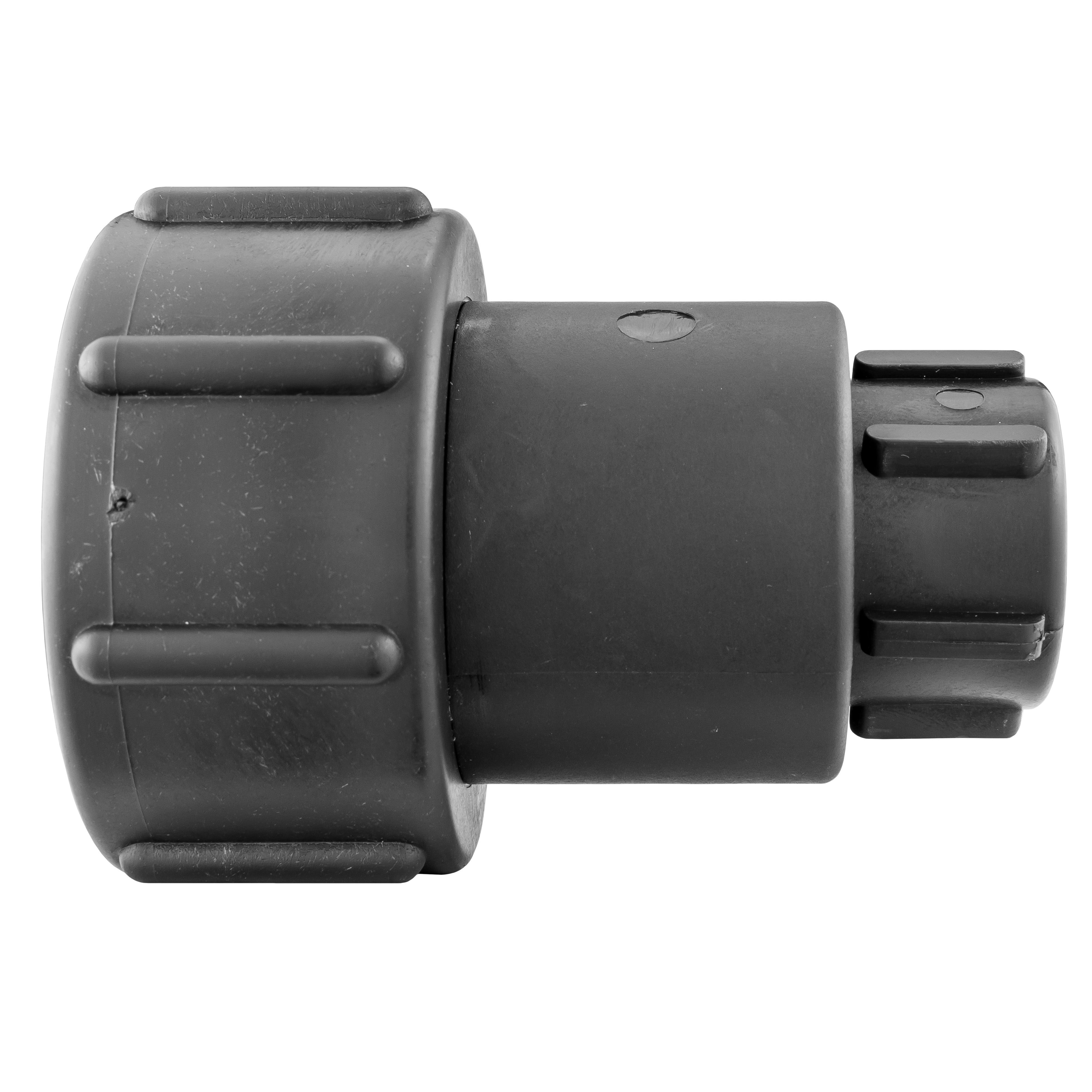 IBC 2” S60X6 - 1/2" BSPF Extender Adaptor with Lever Valve and Male Quick Connector WL