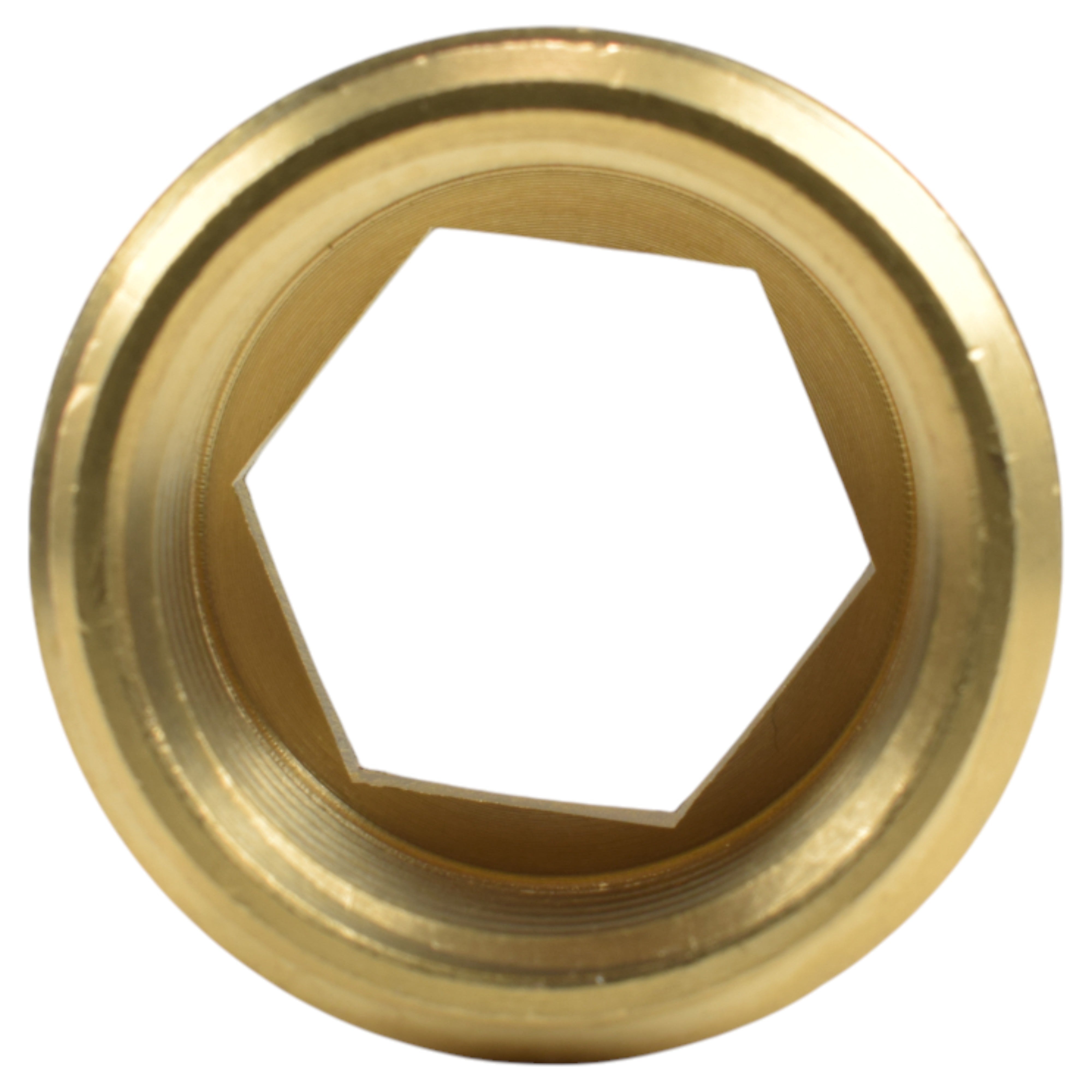 Thread Conversion Cap 1" BSPM - 3/4" BSPF, Brass