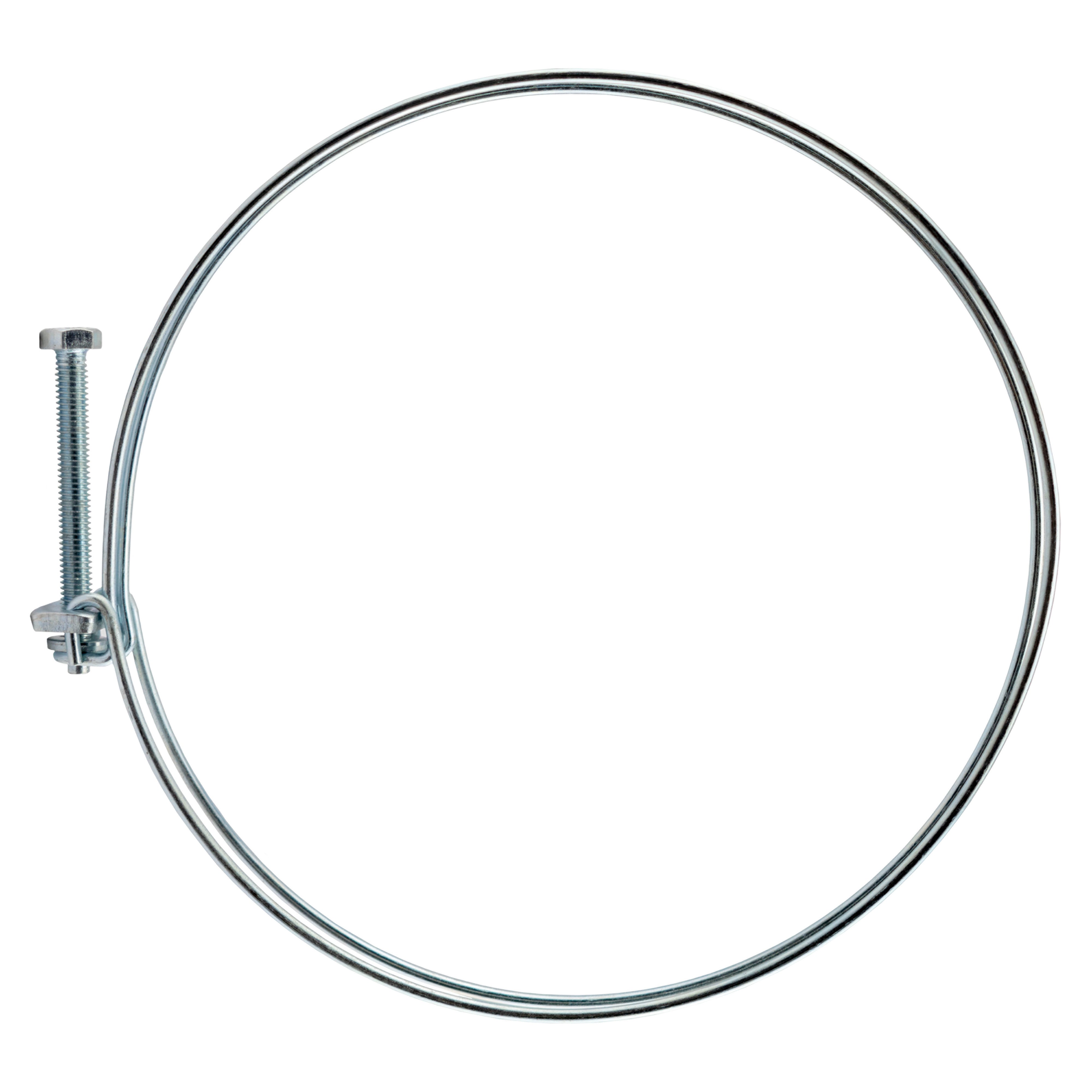 Double Wire Hose Clamp Galvanised 148mm-155mm