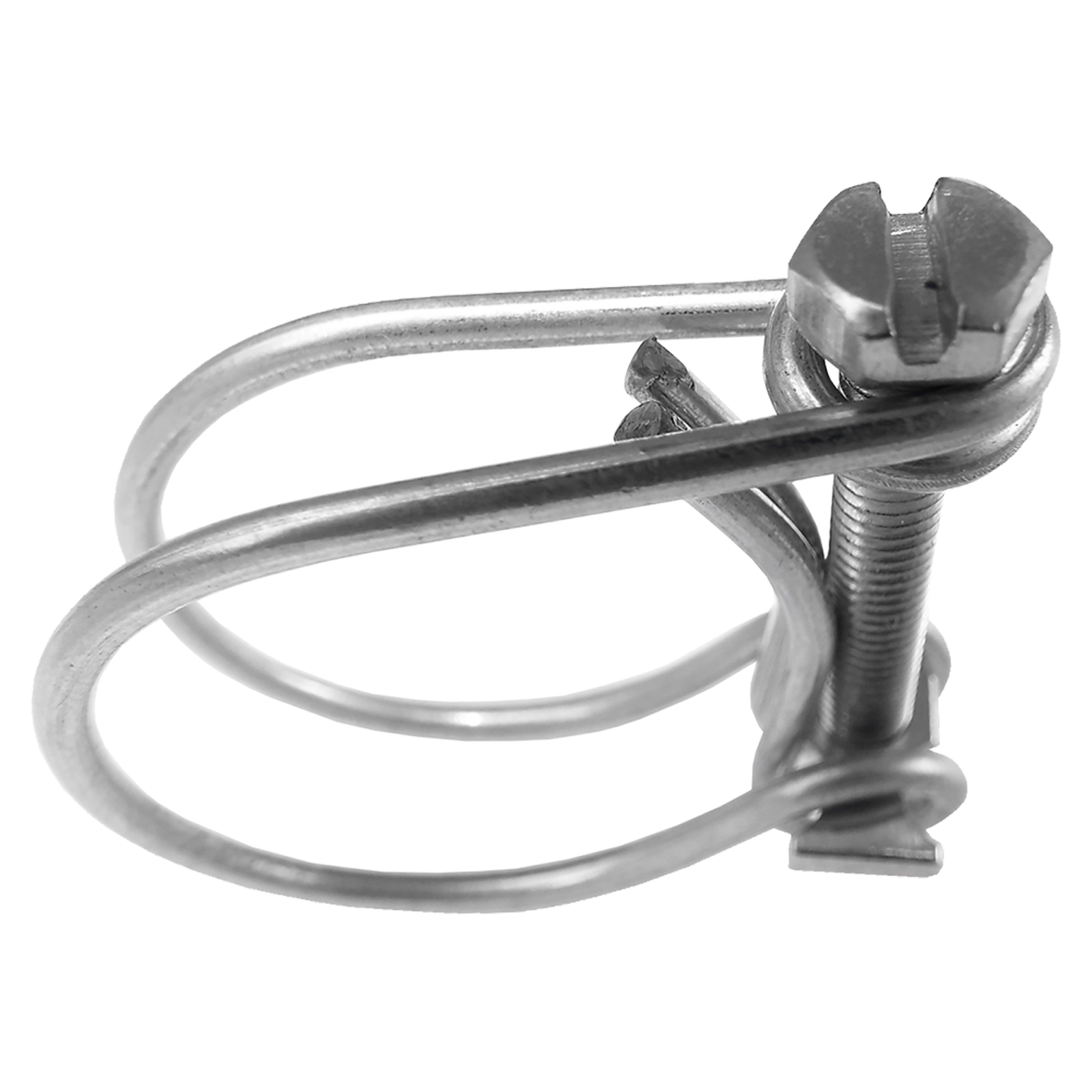 Double Wire Hose Clamp Galvanised 108mm-115mm