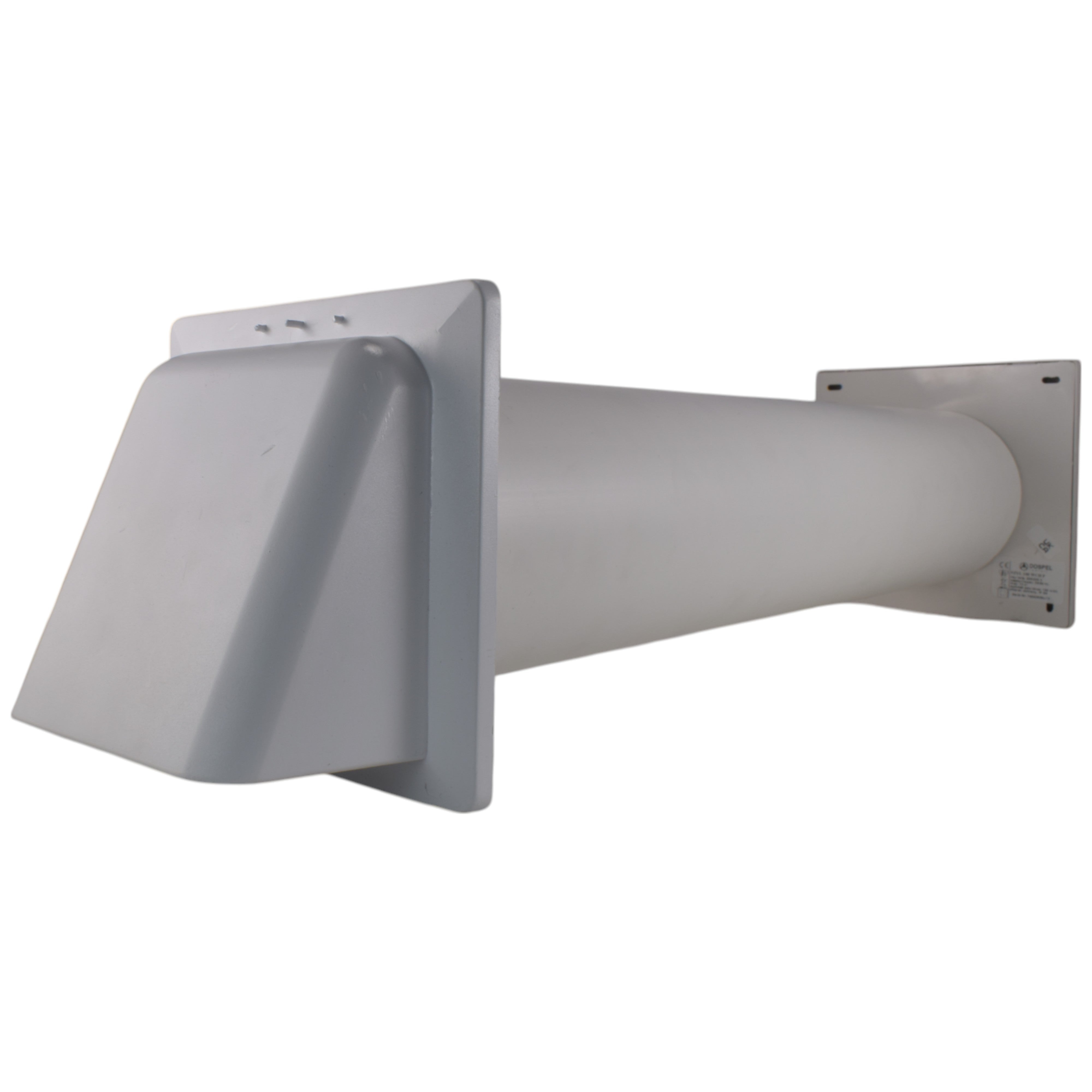 Through Wall Ventilation Kit - STYL Fan with Timer and White External Vent