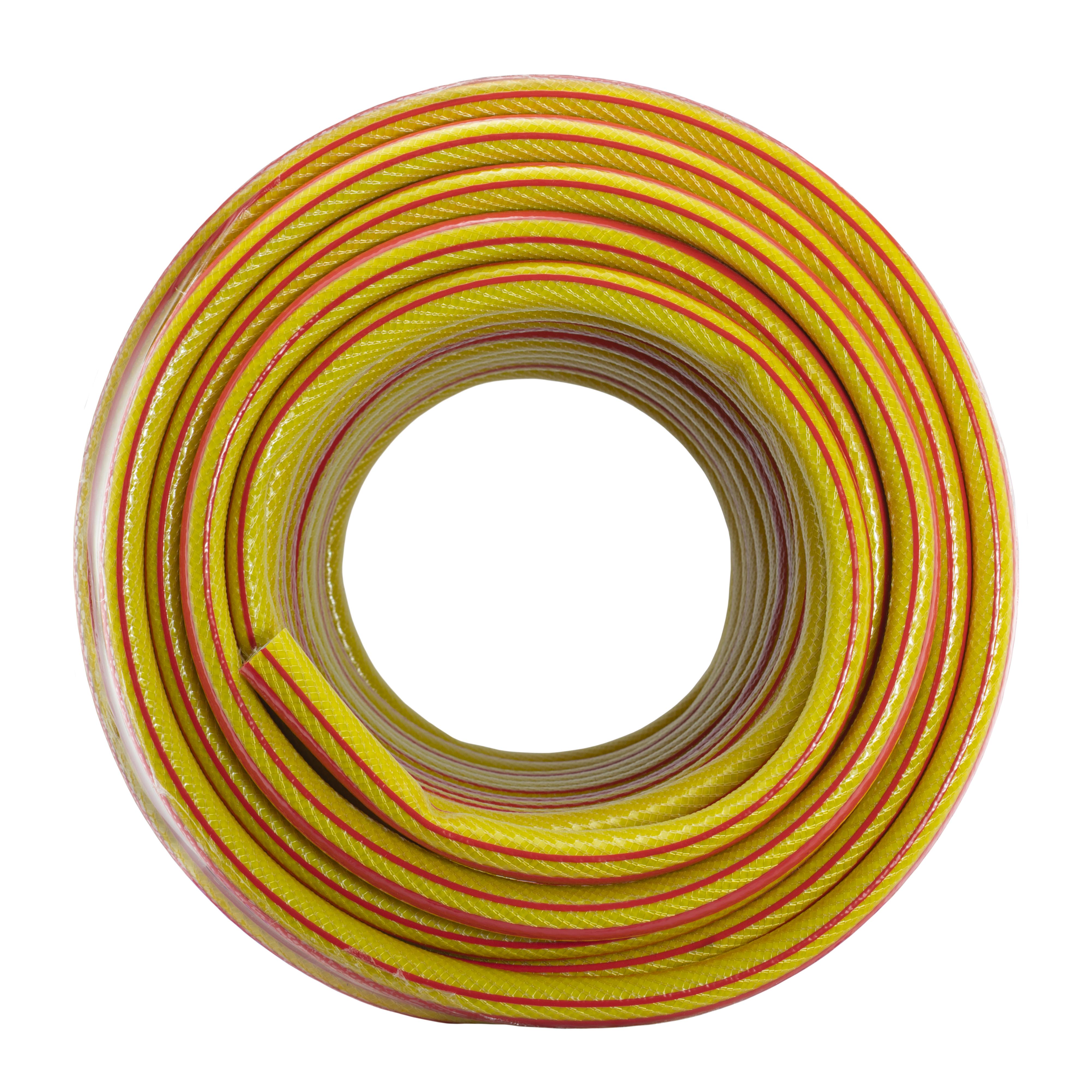 Premium Garden Hose Set Yellow with Lime Connectors