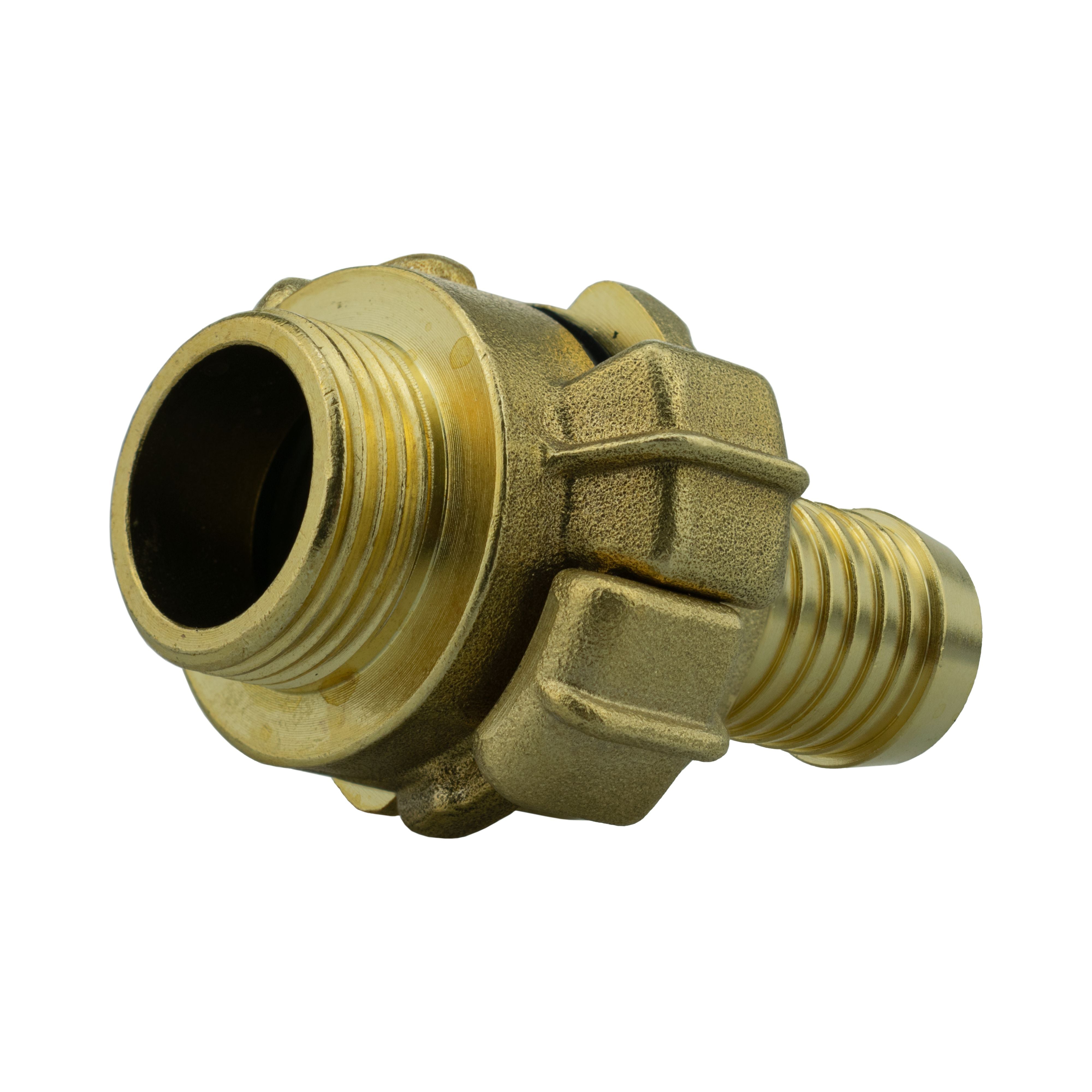 Wall Flange Kit 25mm MDPE + 19mm Barbed Geka Set