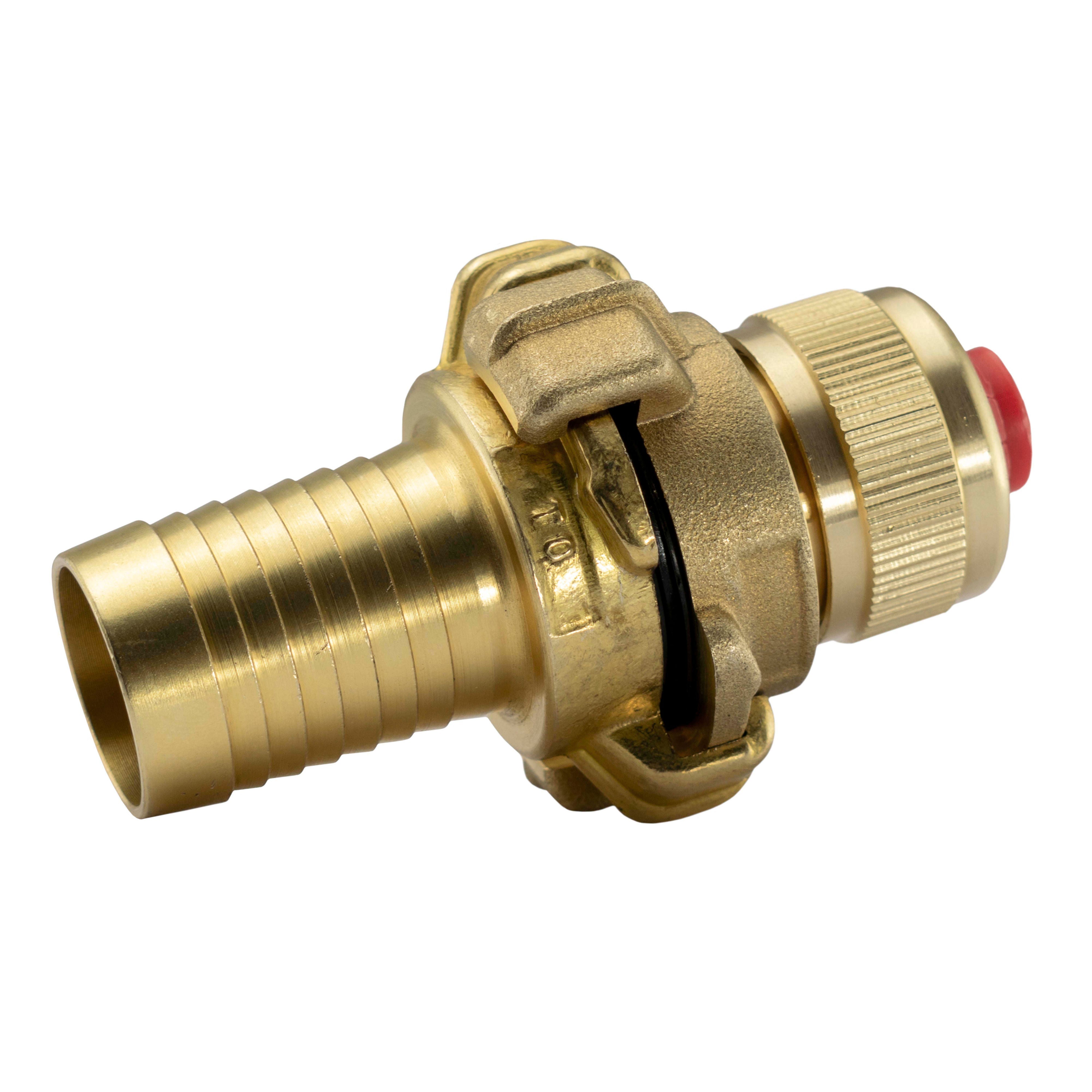 Geka Type Brass Claw Set – 25mm Barb and 3/4” Hose Connector