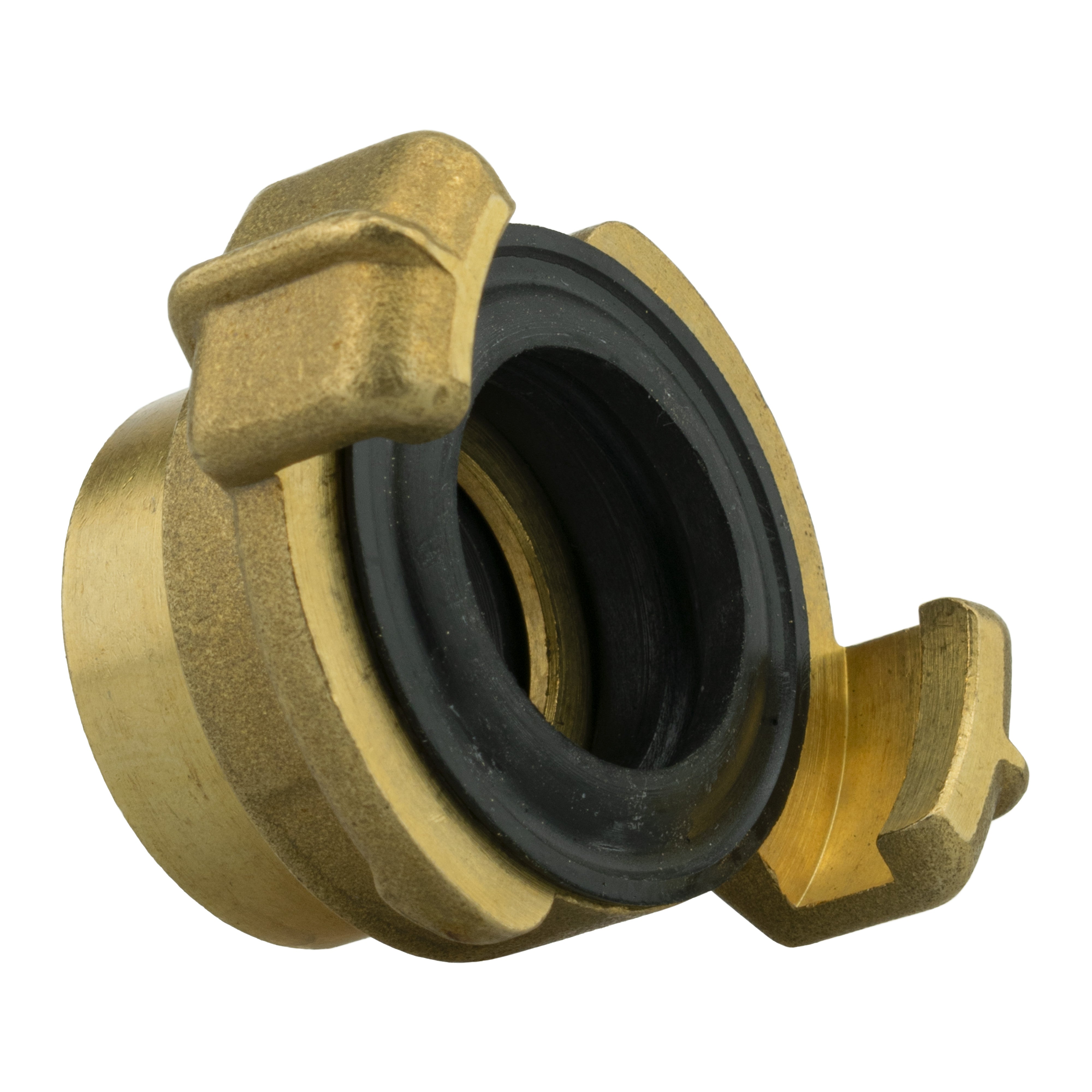 19mm Brass Barb with In-Line BSPM Valve and Geka Type Connector