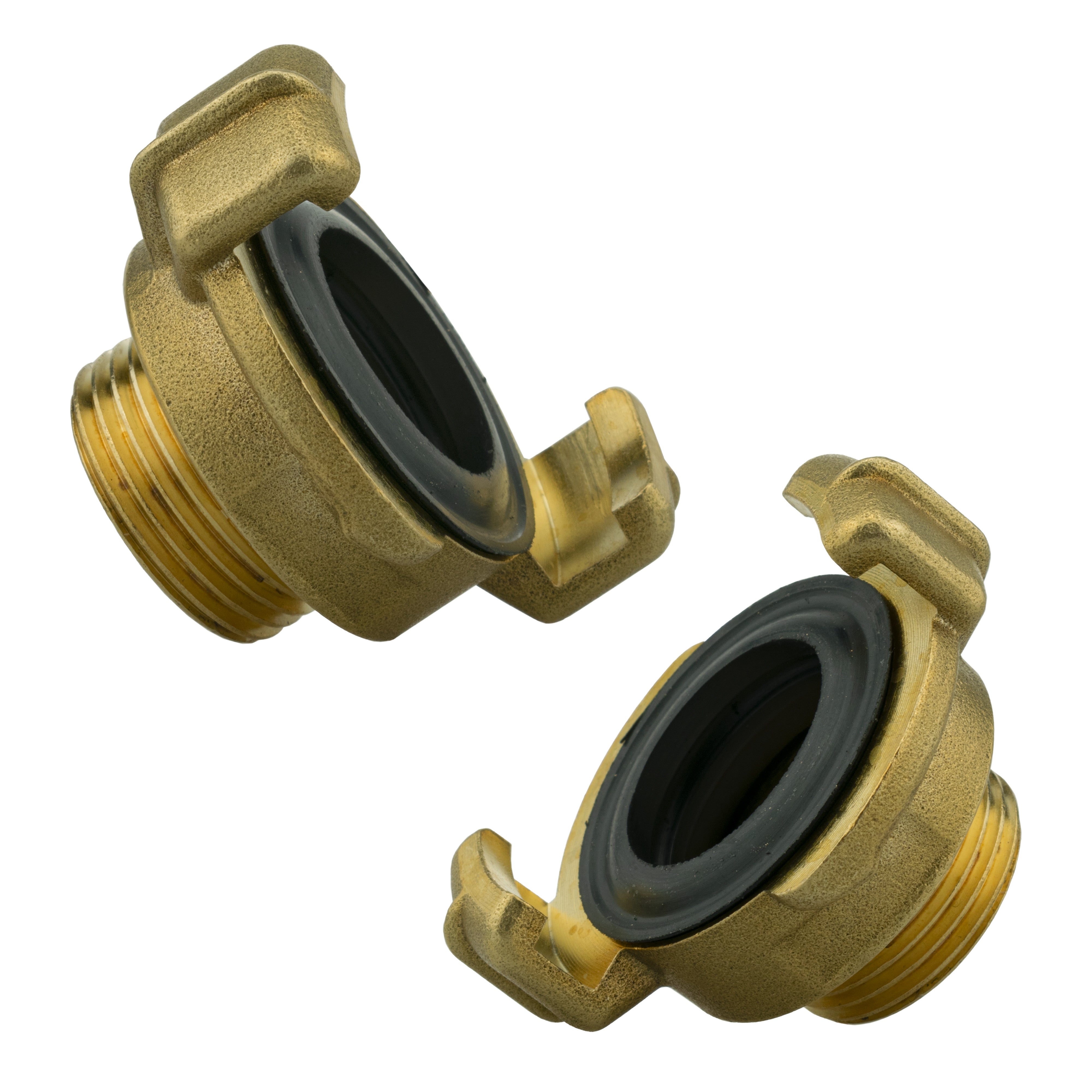 Hose Connector Blue with In-Line BSPF Valve and Geka Type Connector