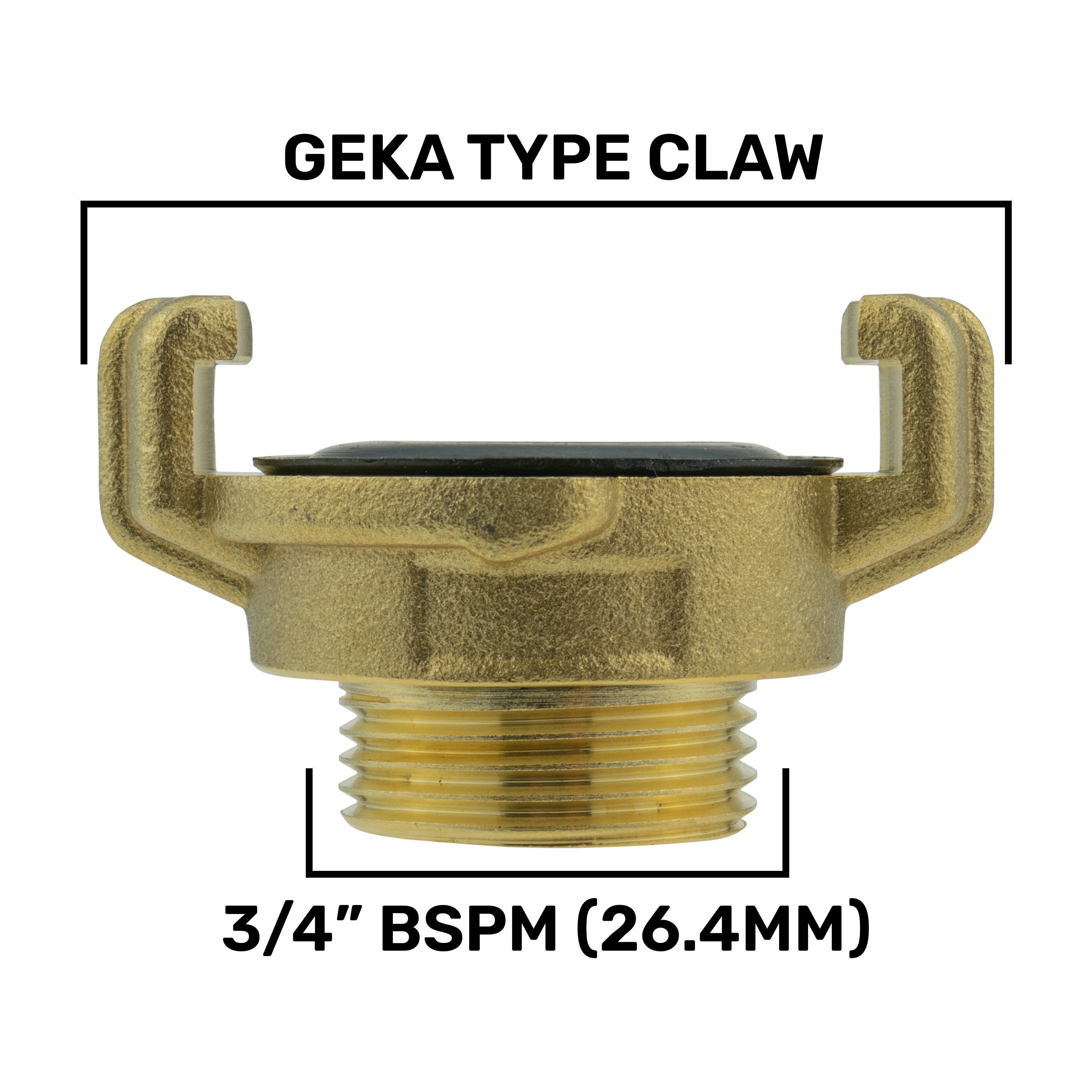 Geka Type Connector with BSPF-Quick Connect Valve & Hose Connector 16mm Barb