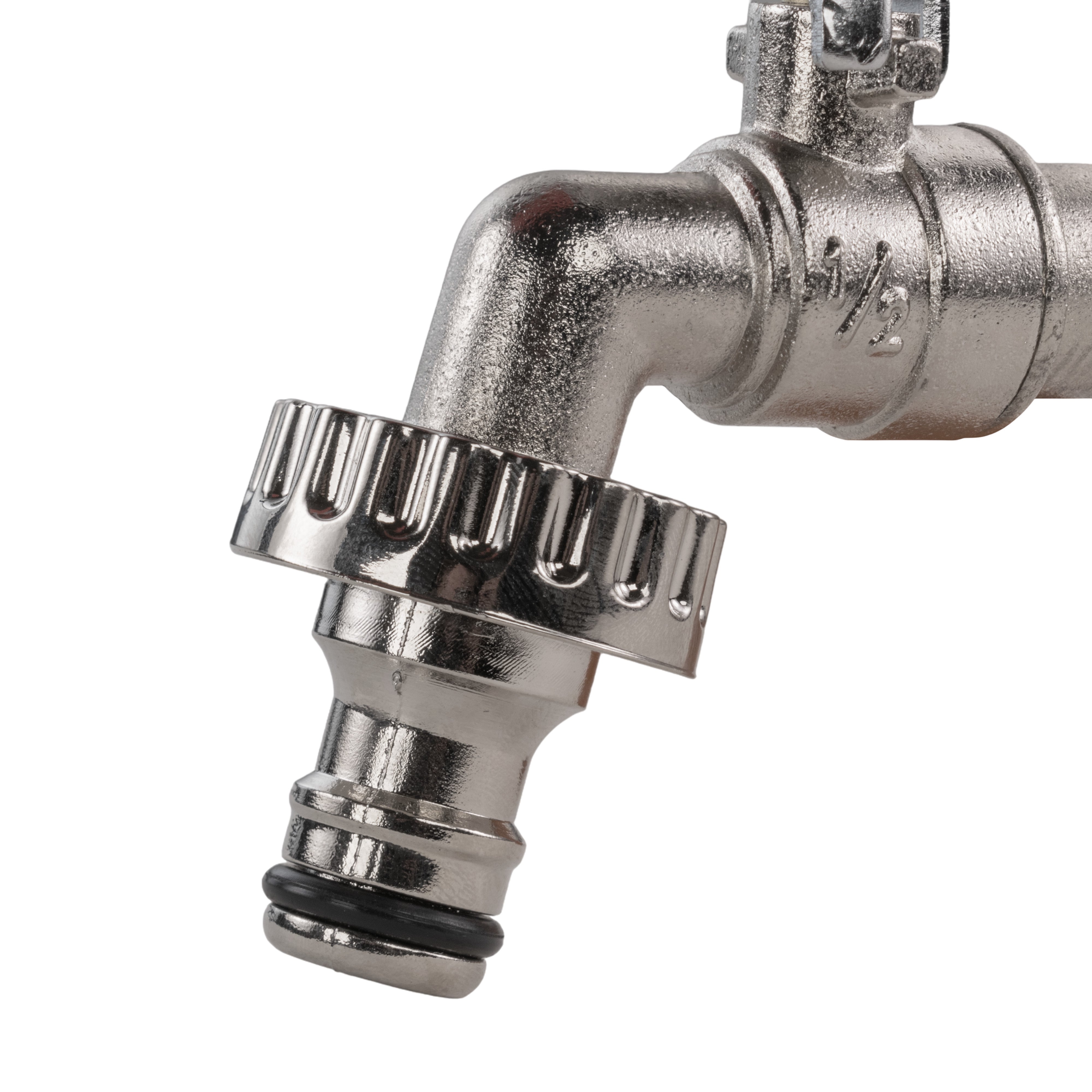 15mm Brass Wall Flange Kit with Quick Connect Lever Tap