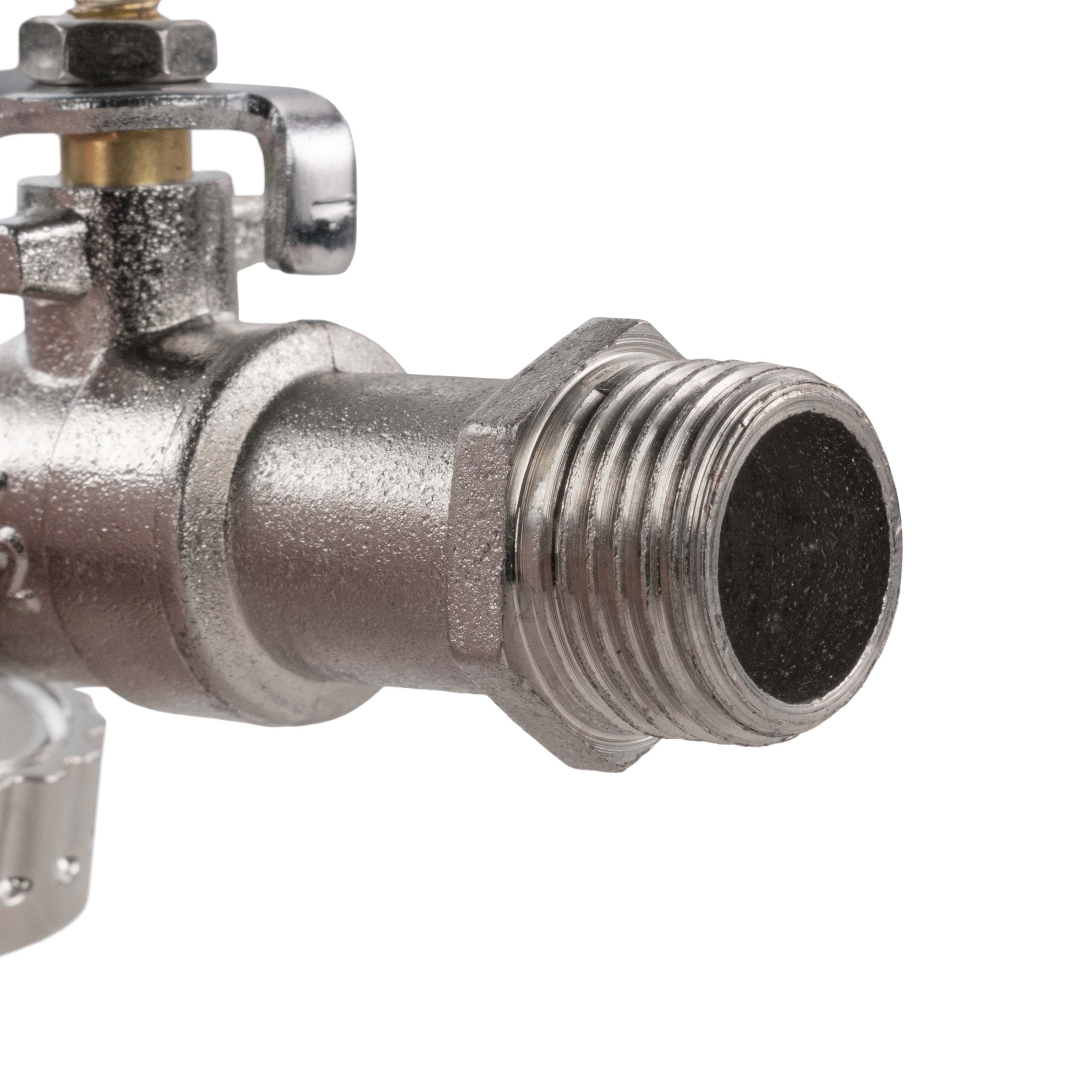 15mm Brass Wall Flange Kit with Quick Connect Lever Tap