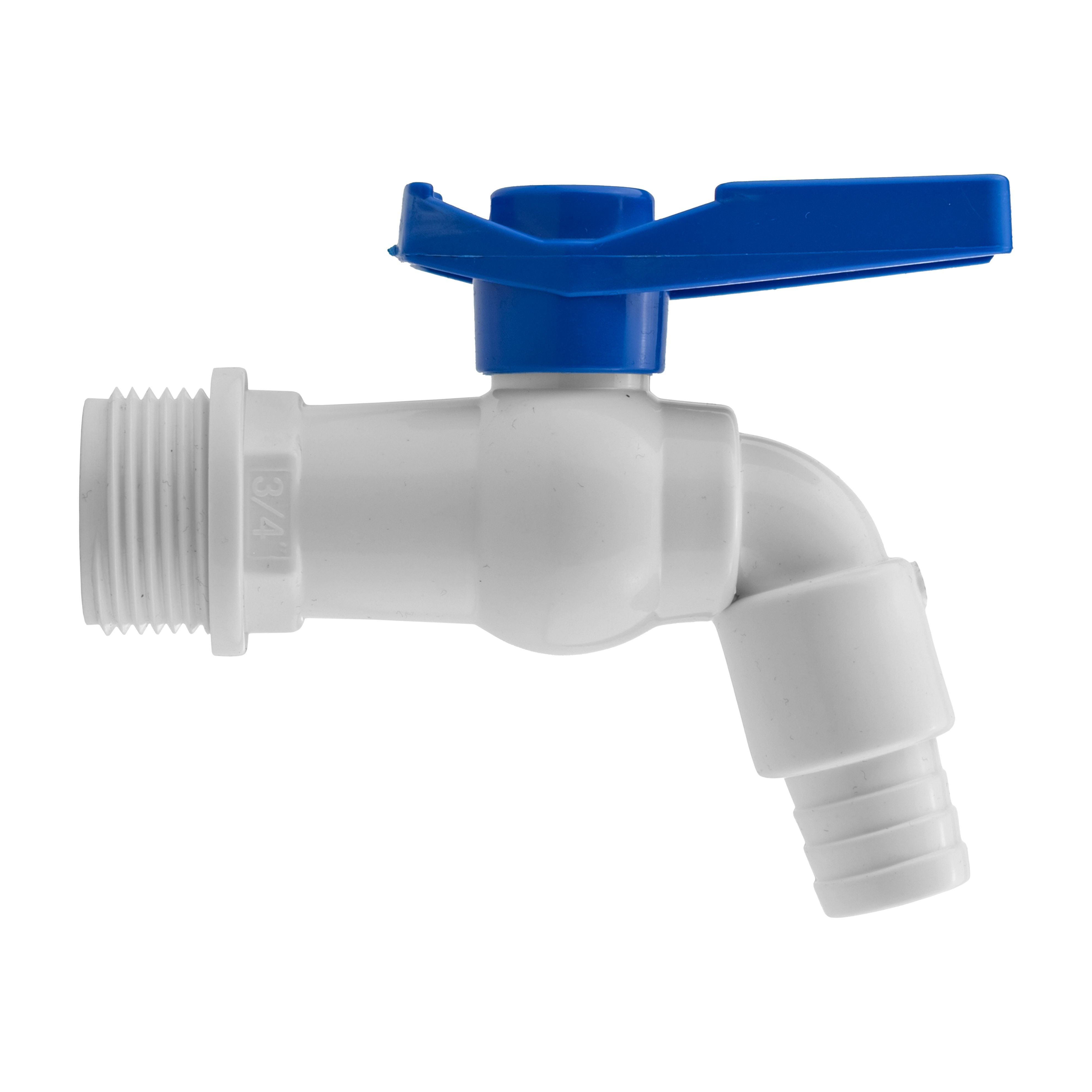 IBC 2” S60X6 Cap with White Blue Plastic Tap