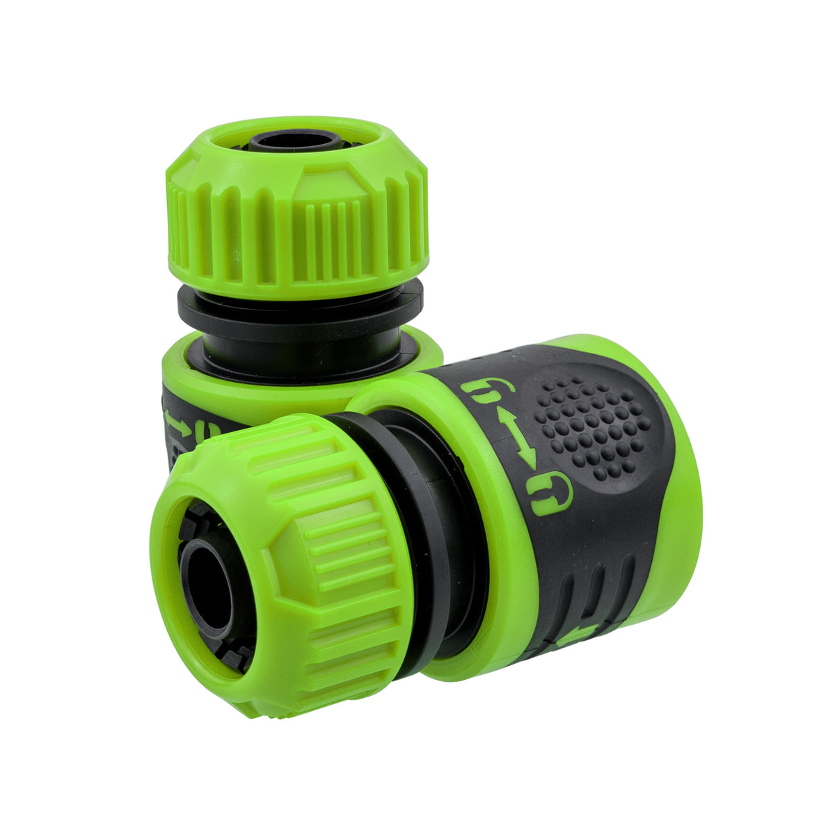 Premium Garden Hose Yellow with Green Lock Connectors