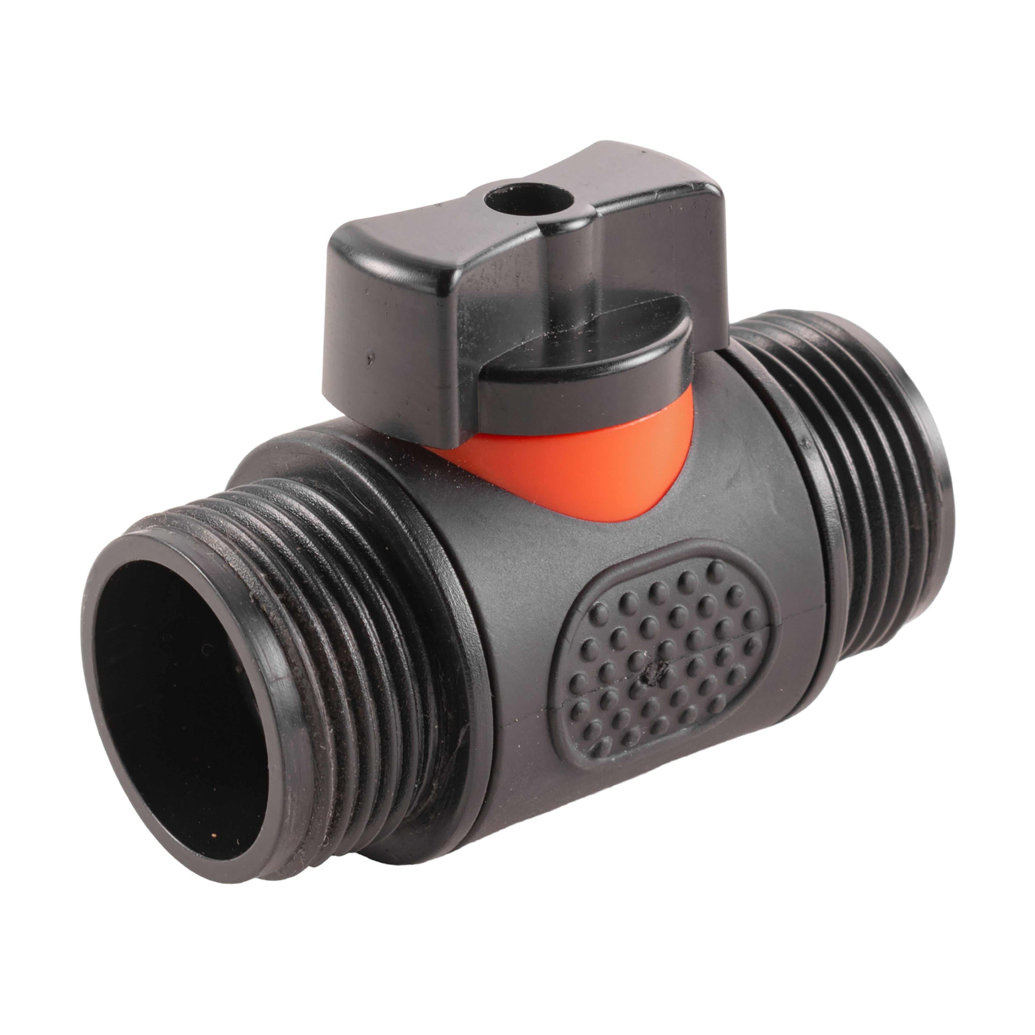19mm Brass Barb with In-Line BSPM Valve and Geka Type Connector