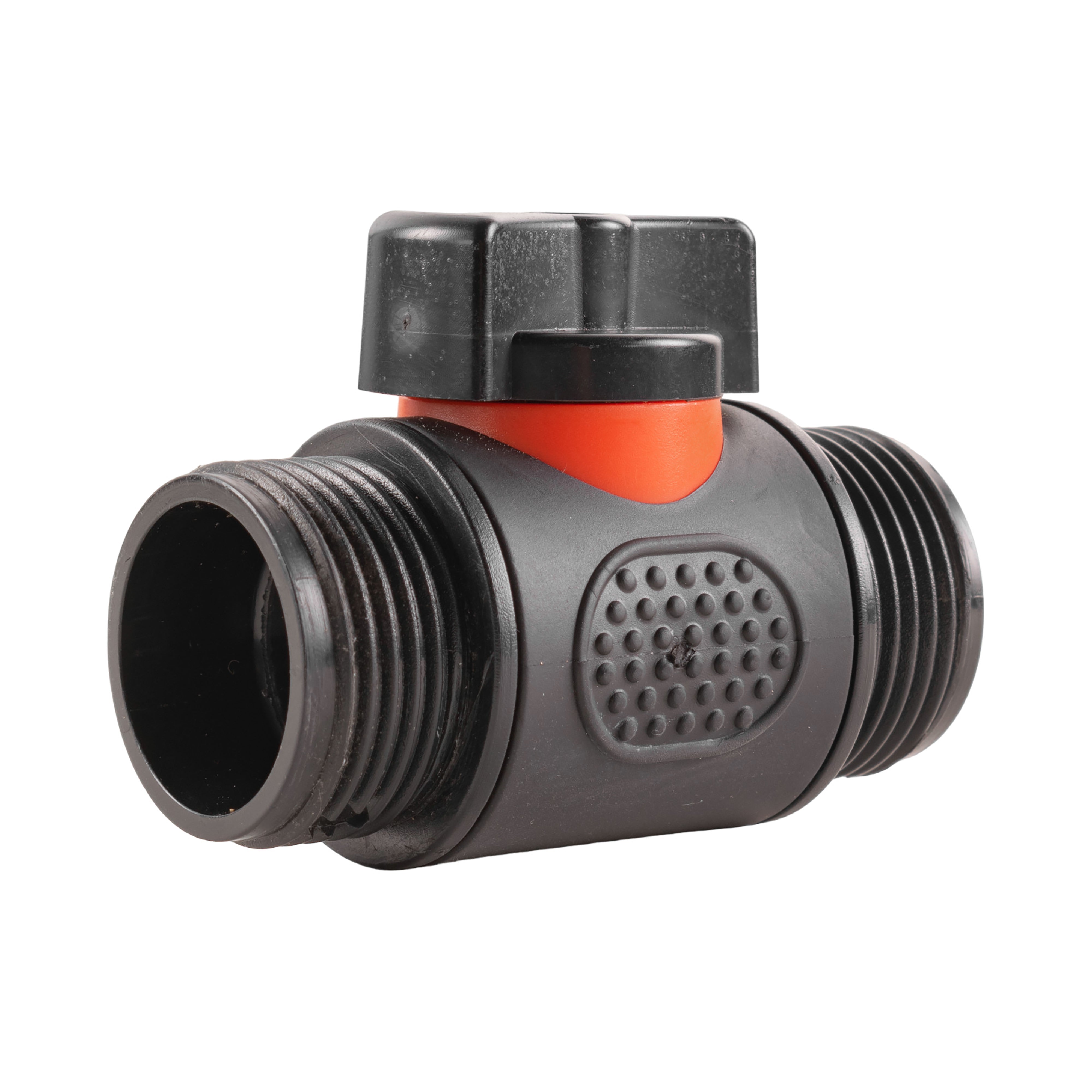 19mm Brass Barb with In-Line BSPM Valve and Geka Type Connector