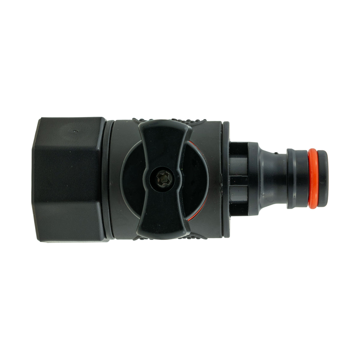 19mm Brass Barb with BSPF-Quick Connect Valve & Hose Connector Black Soft