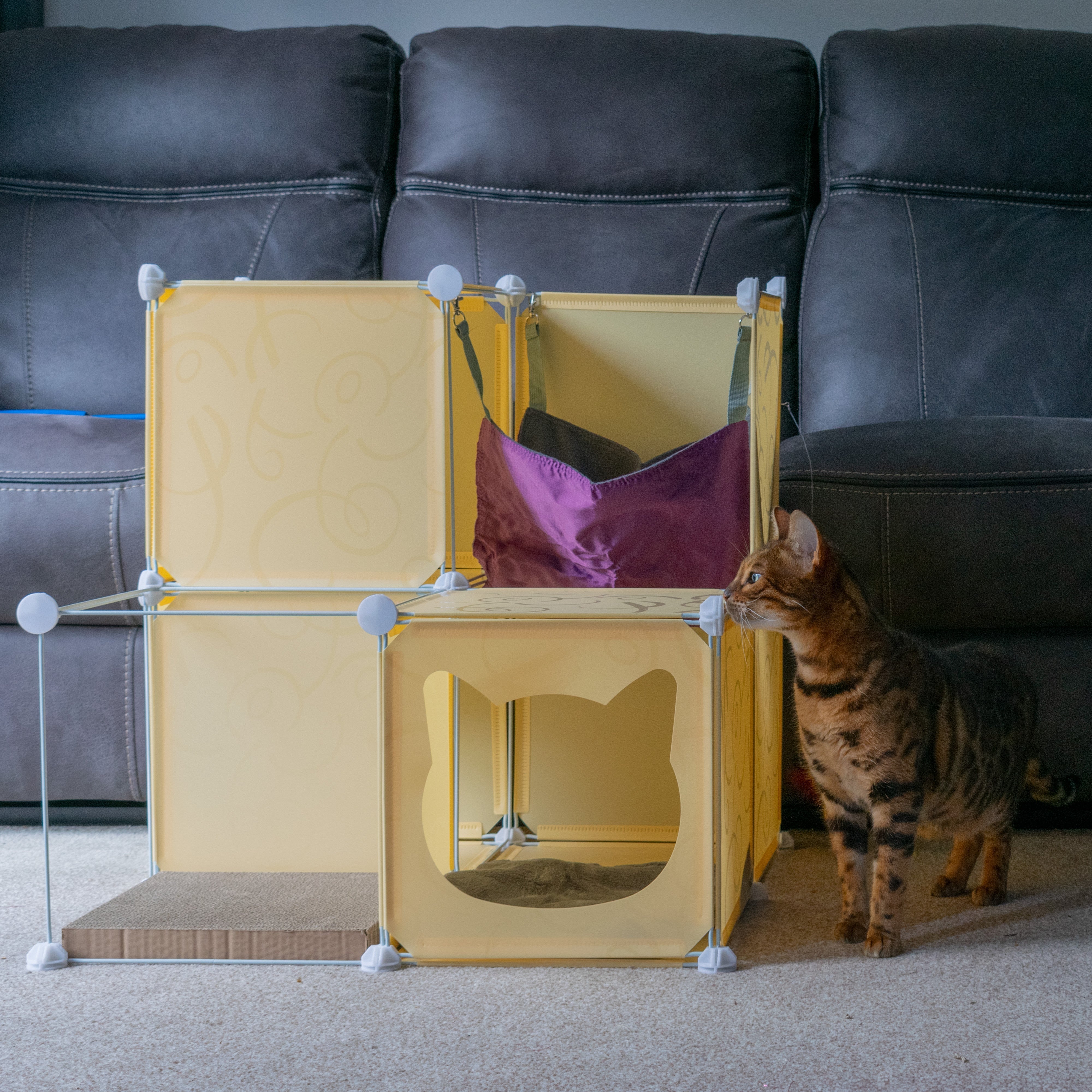 Kitty Cubby Cat Cube Play Tower MIDI