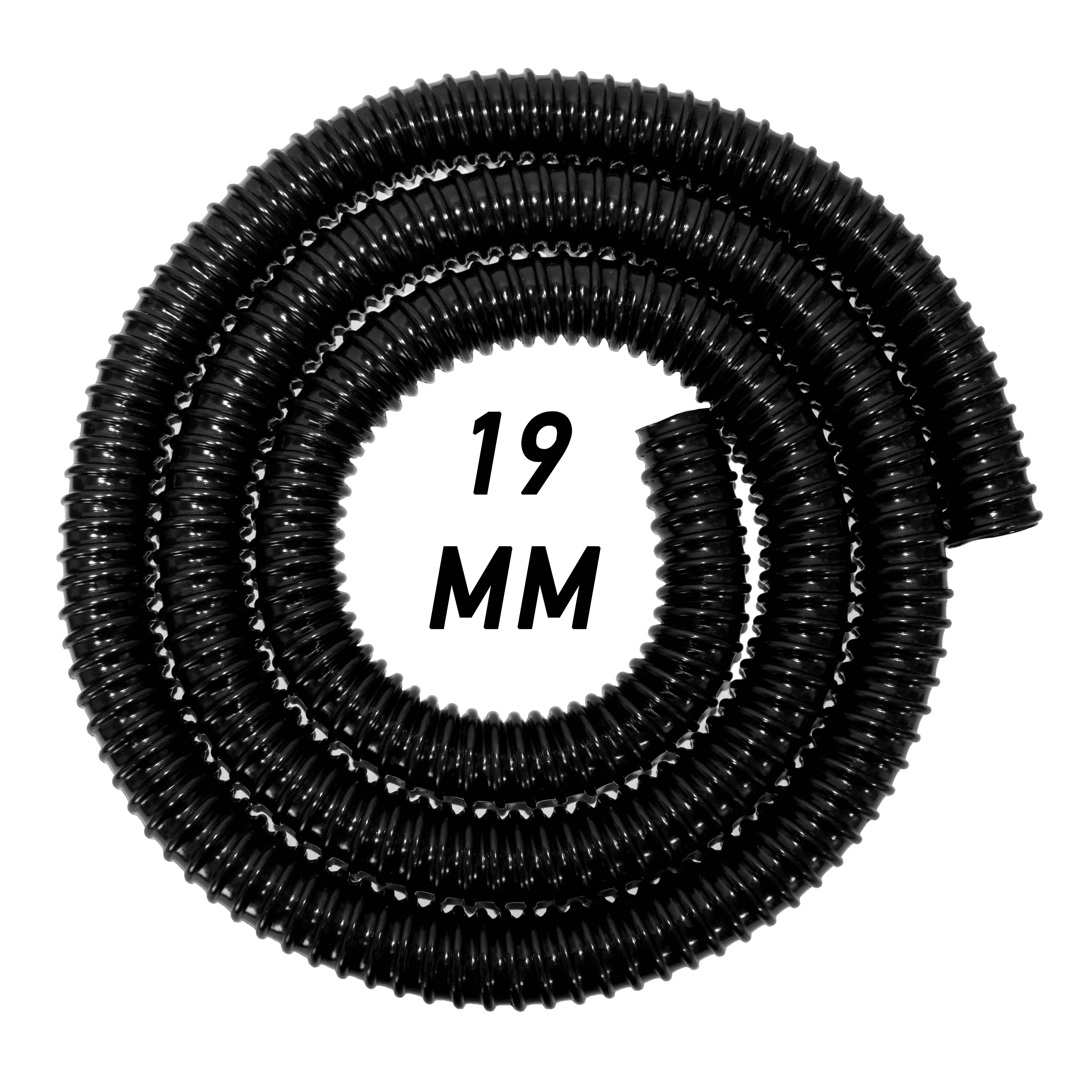 Corrugated Pipe 3/4" (19mm) with 2 x Double Wire Clips Set