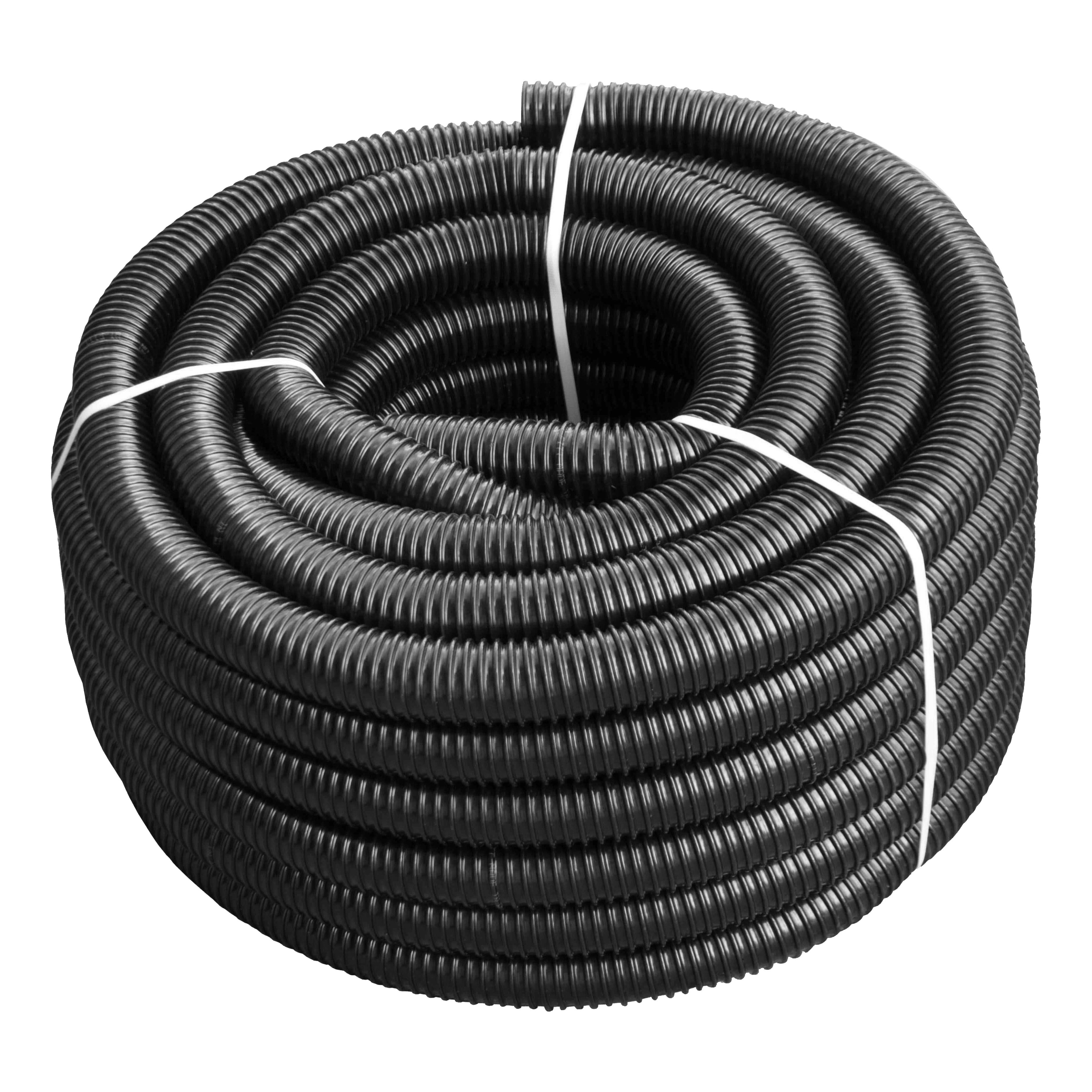 Corrugated Pipe 1.5" (40mm) with 2 x Double Wire Clips Set