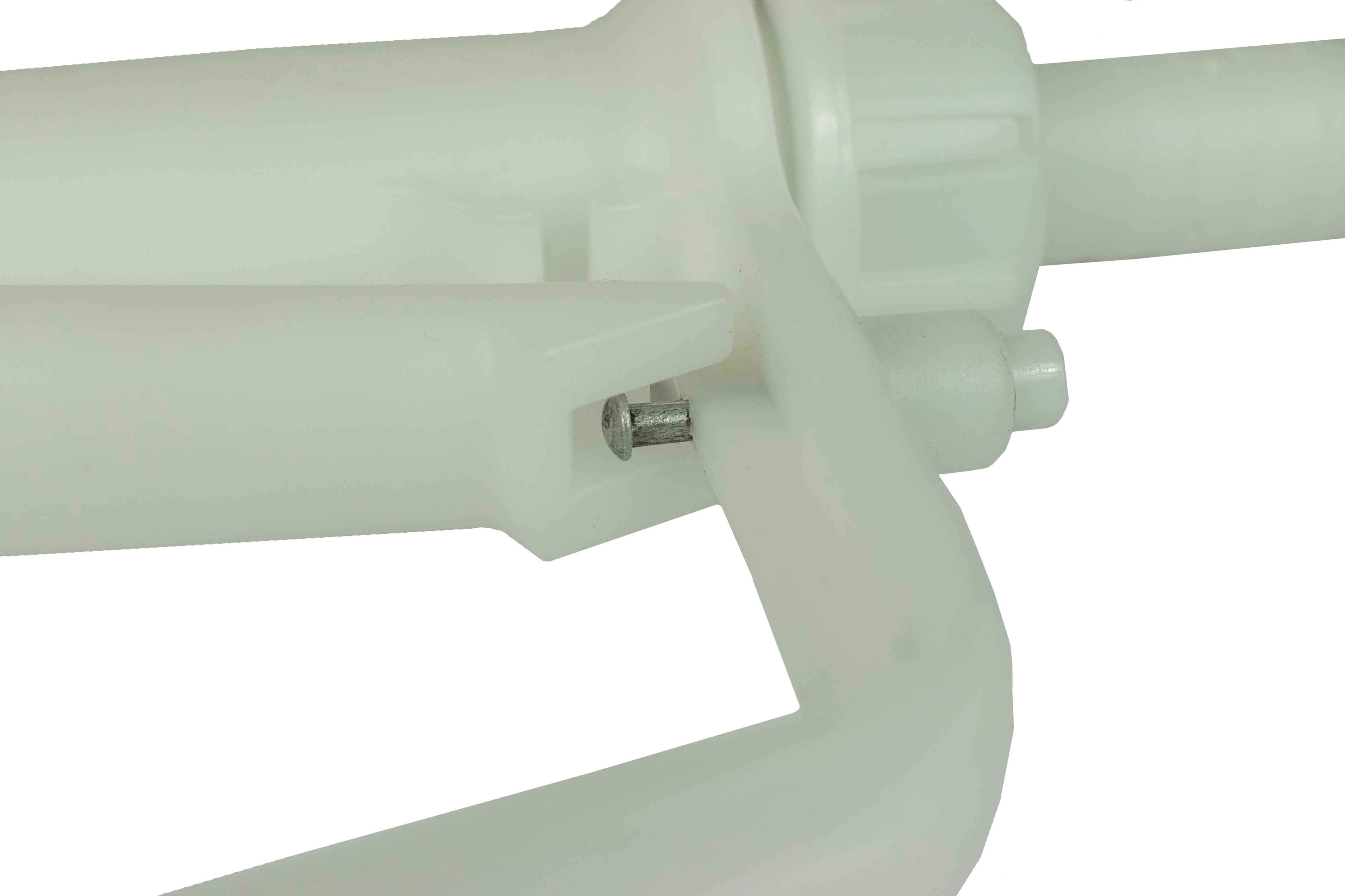 Fuel Gun White 1" Barb Inlet - 25mm Outlet