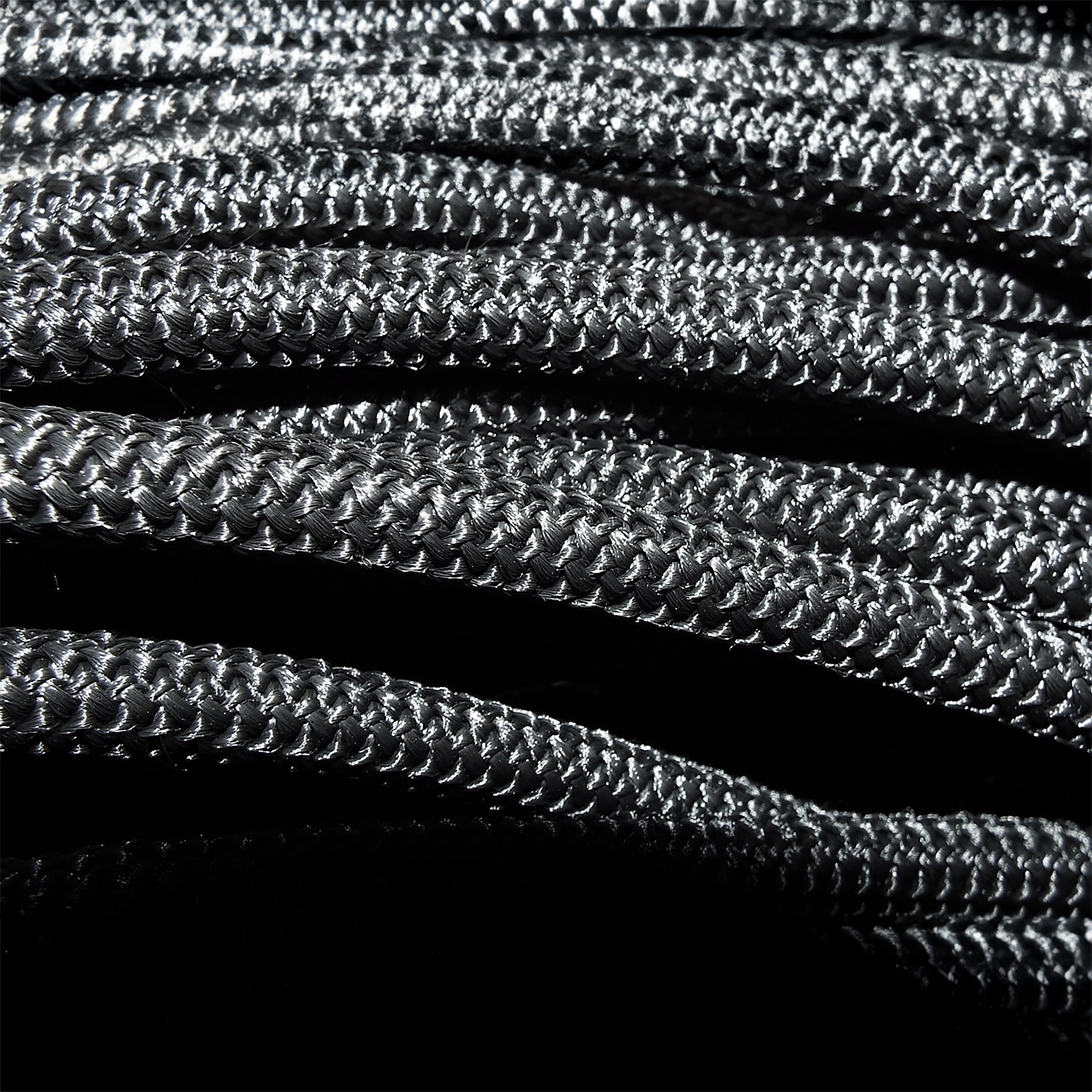 Black/Silver L-Grade Tarpaulin with 10m of 6mm Bungee Rope and 10 x Screw Type Tarp Clips