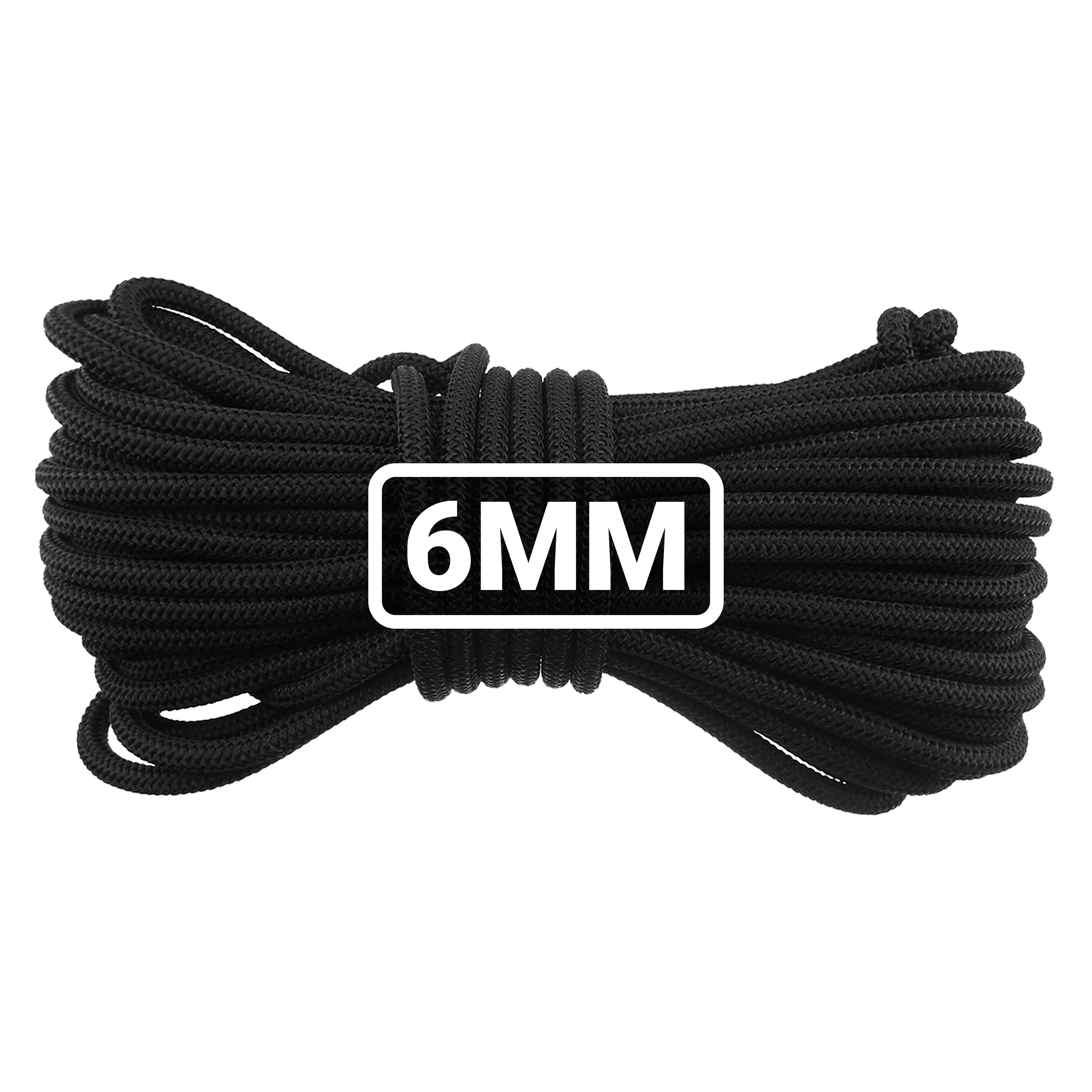 White M-Grade Tarpaulin with 10m of 6mm Bungee Rope and 10 x Slide Type Tarp Clips