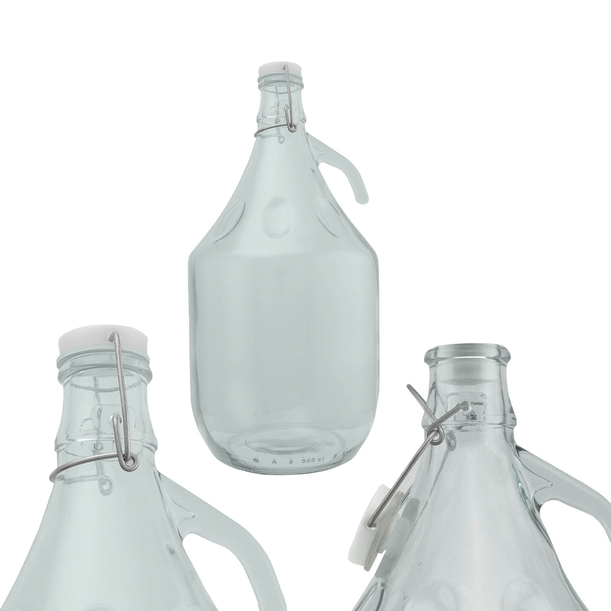Glass Demijohn 5L With Swing Top Cap