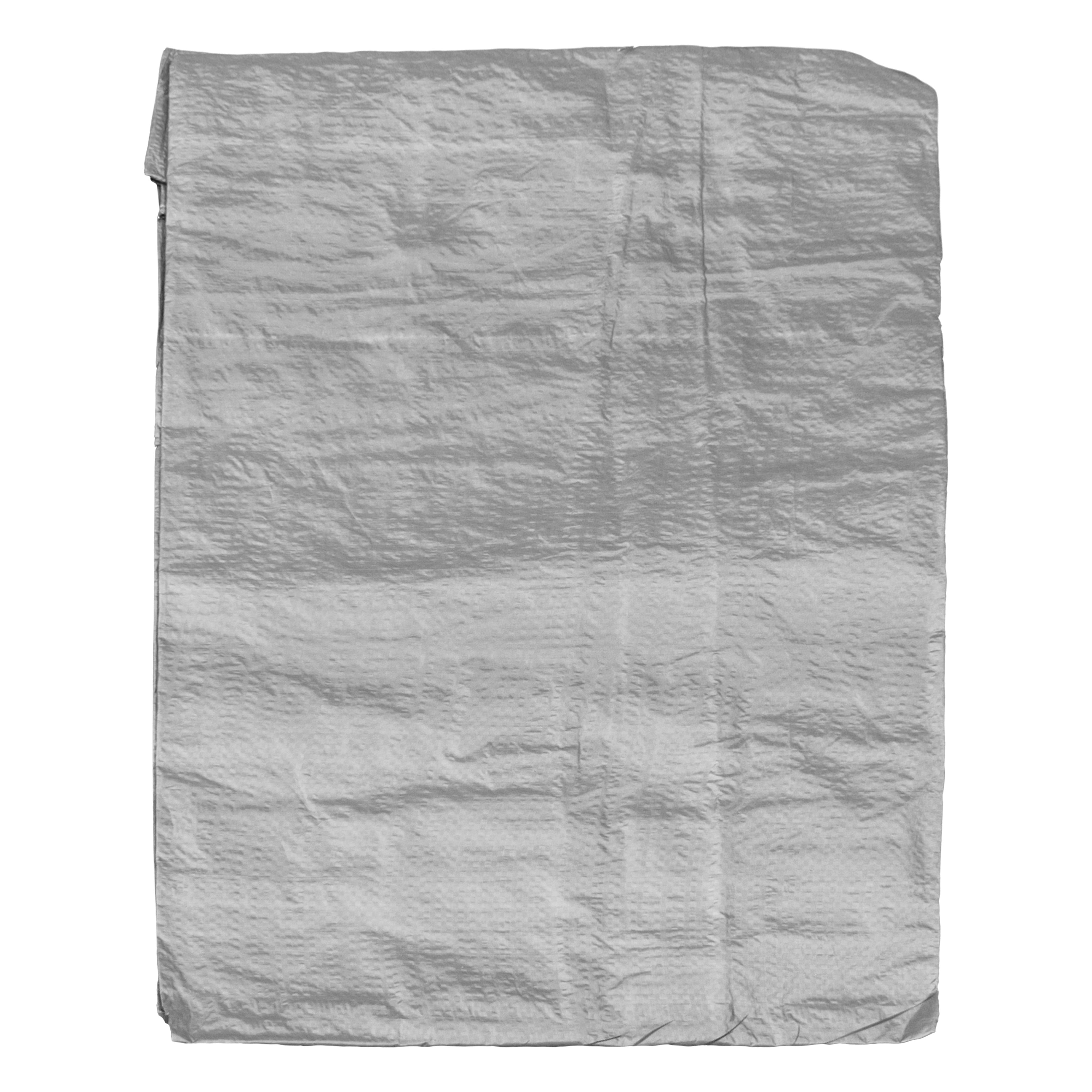 Grey S-Grade Tarpaulin with 10m of 6mm Bungee Rope and 10 x Slide Type Tarp Clips