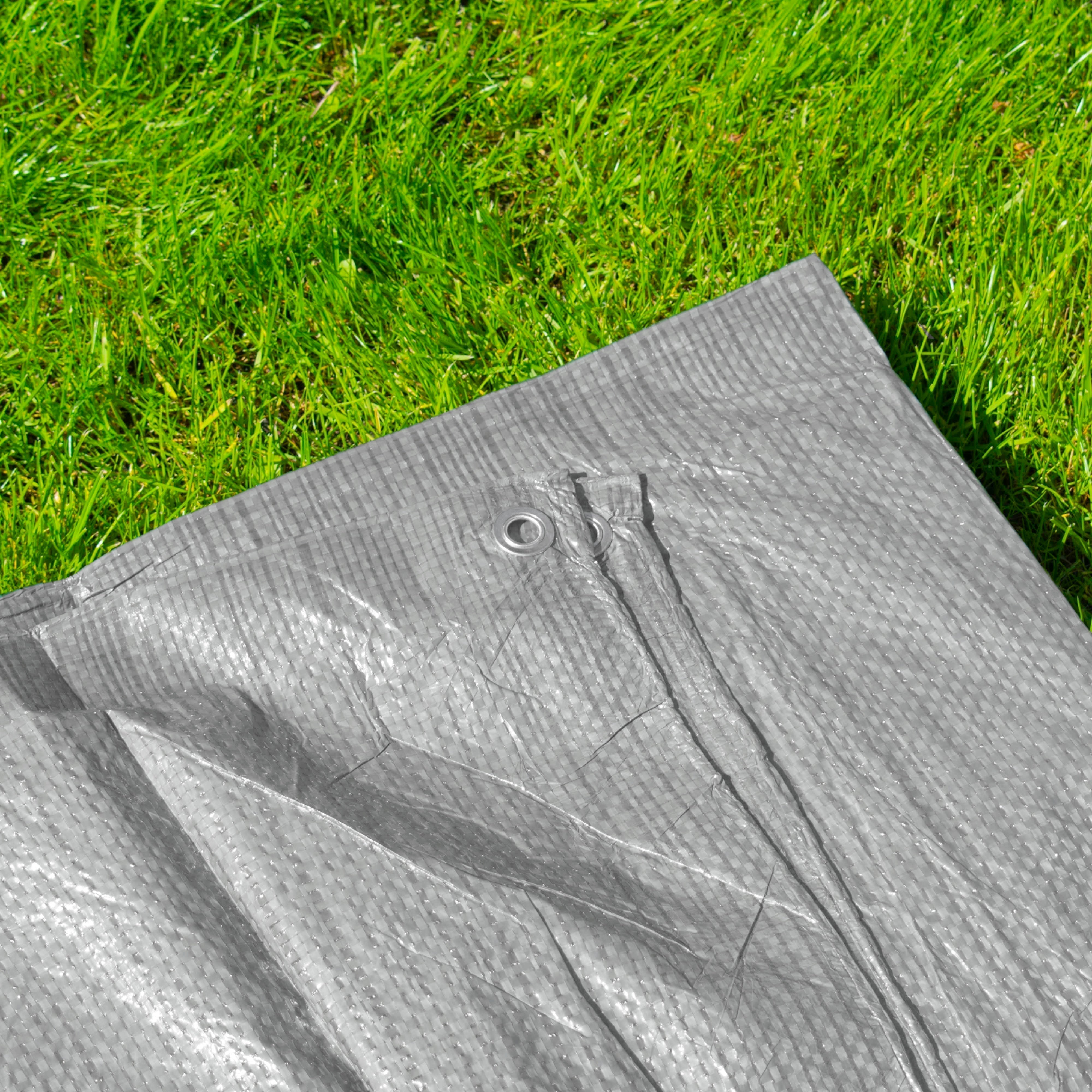 Gray S-Grade Tarpaulin 3m x 4m