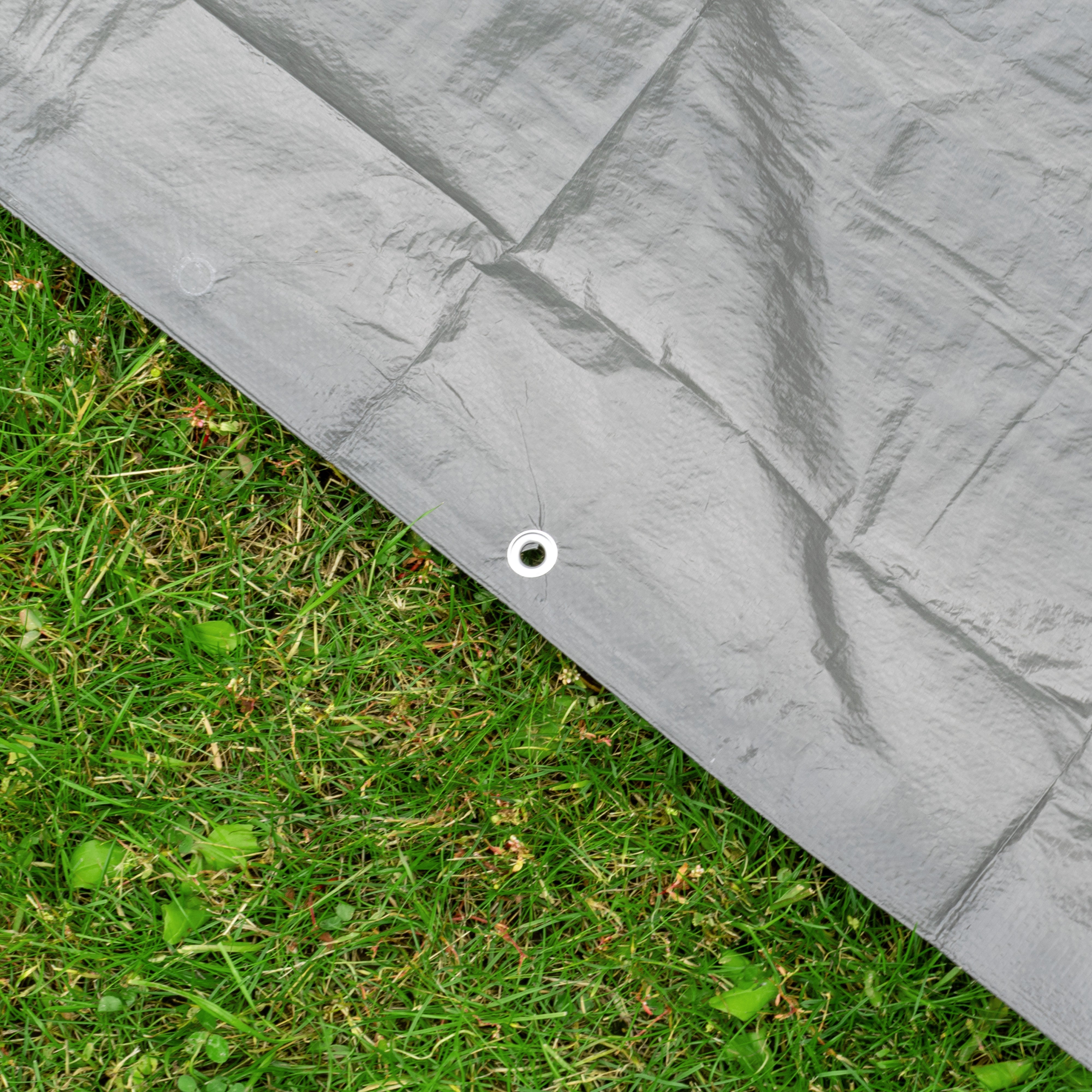 Gray S-Grade Tarpaulin 2m x 2m
