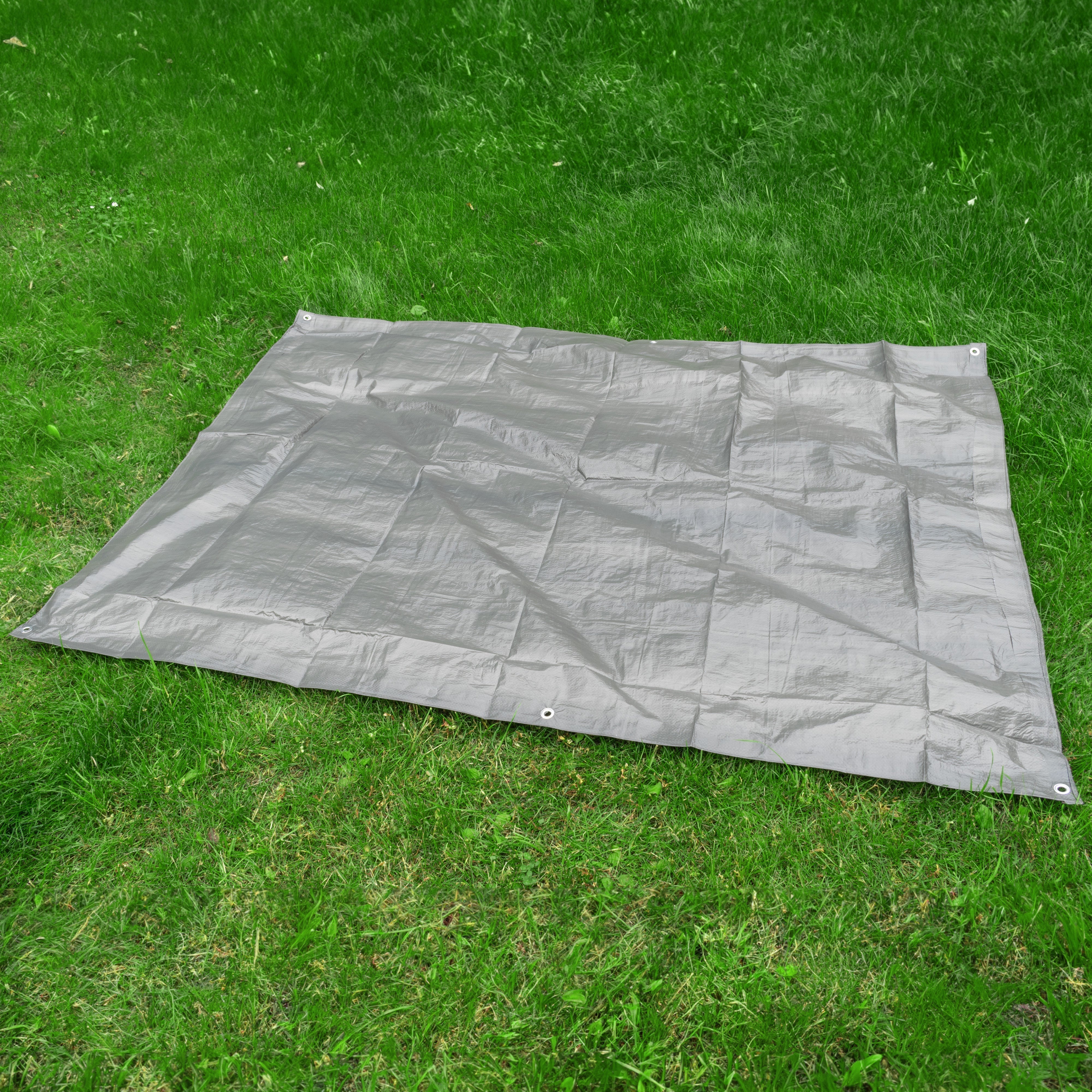 Gray S-Grade Tarpaulin 2m x 4m