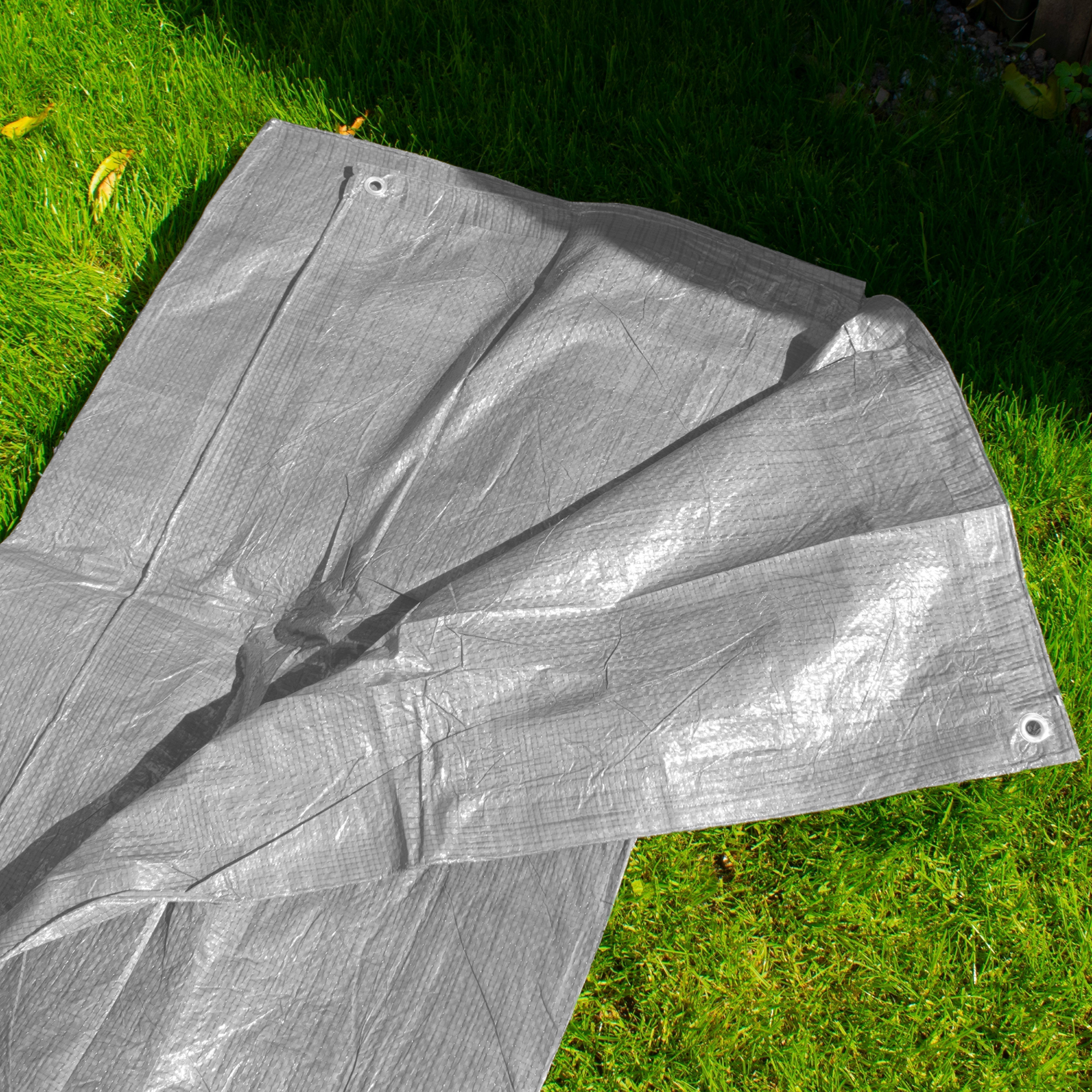Gray S-Grade Tarpaulin 3m x 4m