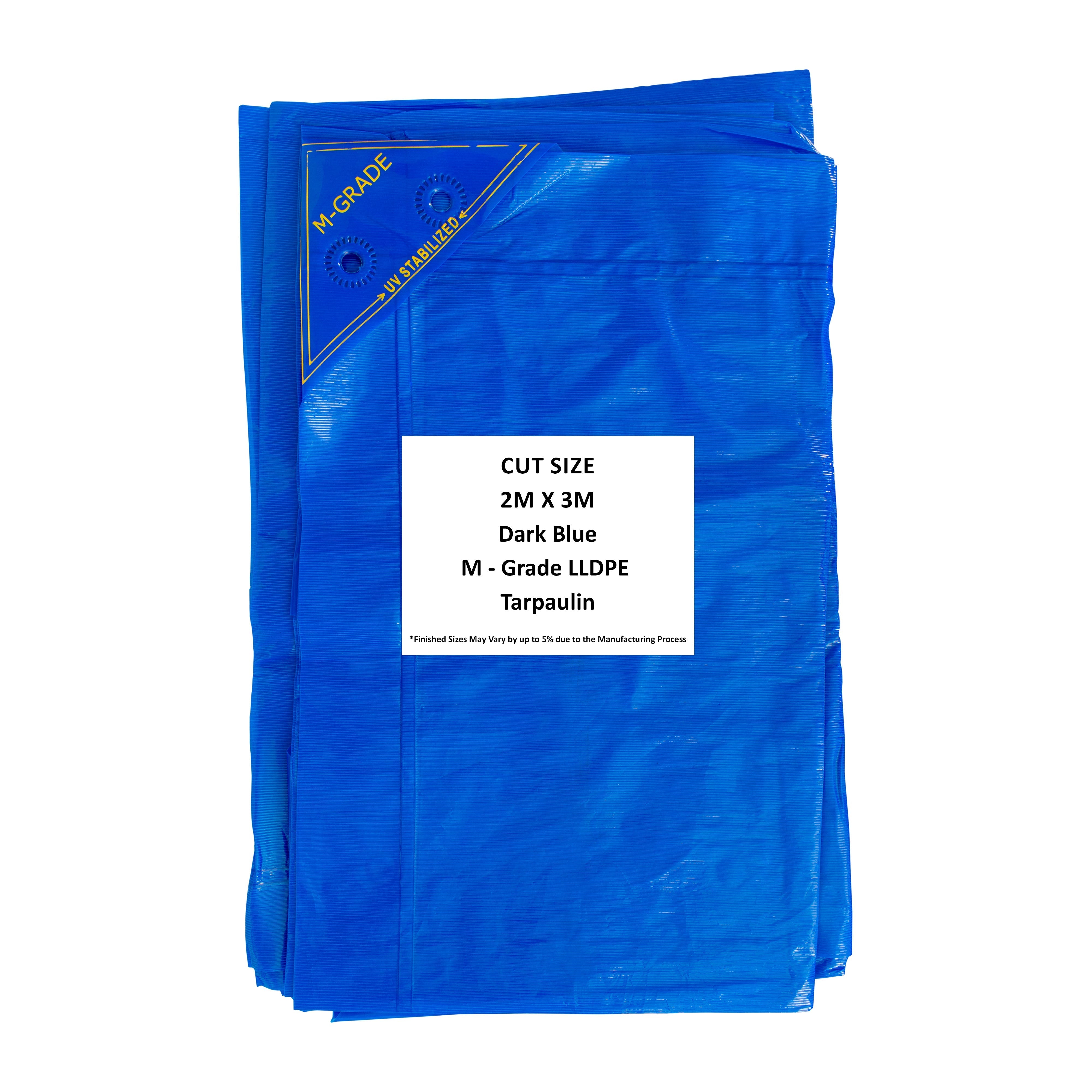 M-Grade LLDPE Blue Tarpaulin 2m x 3m