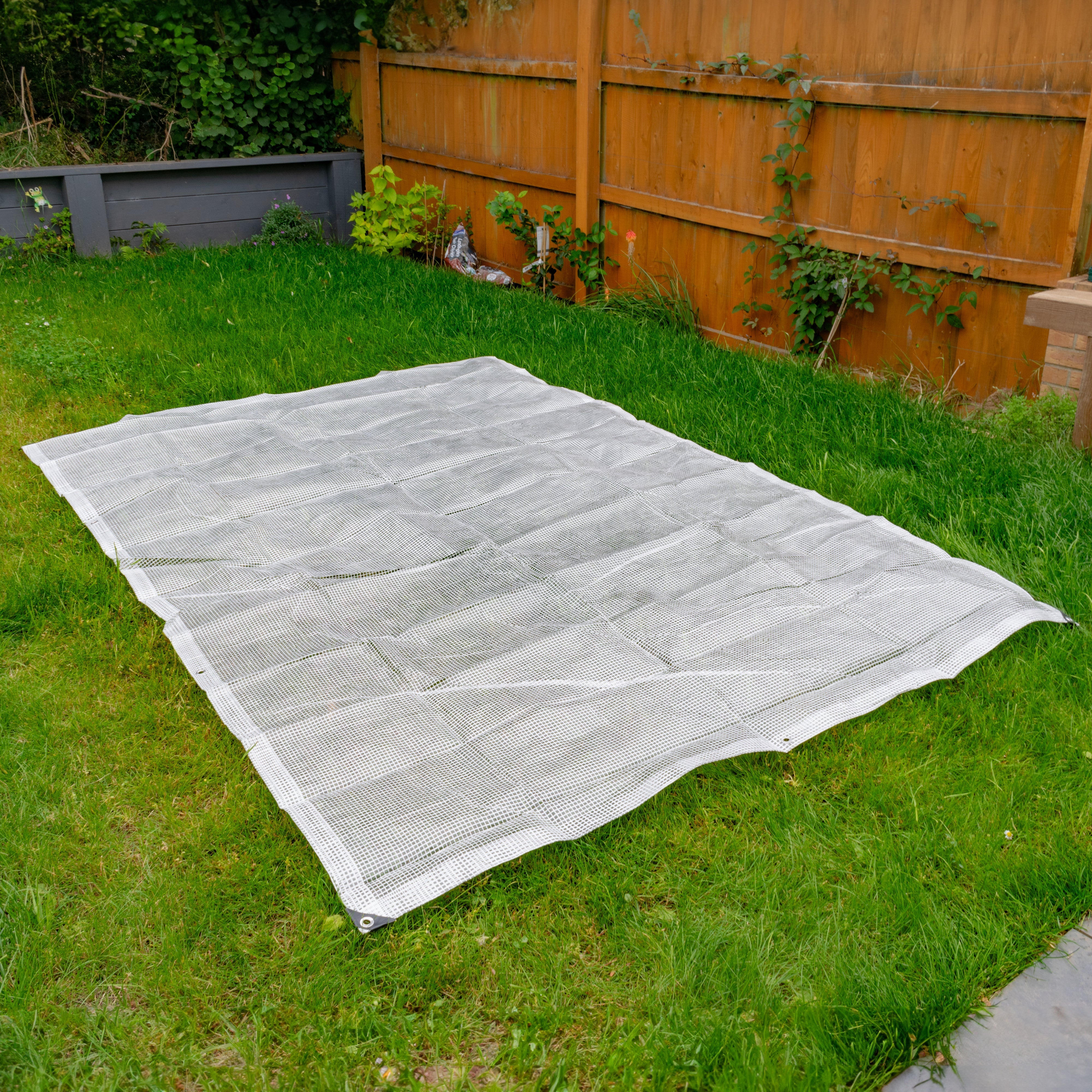 Clear M-Grade Tarpaulin with 10 x 6" Bungee Balls (Black)