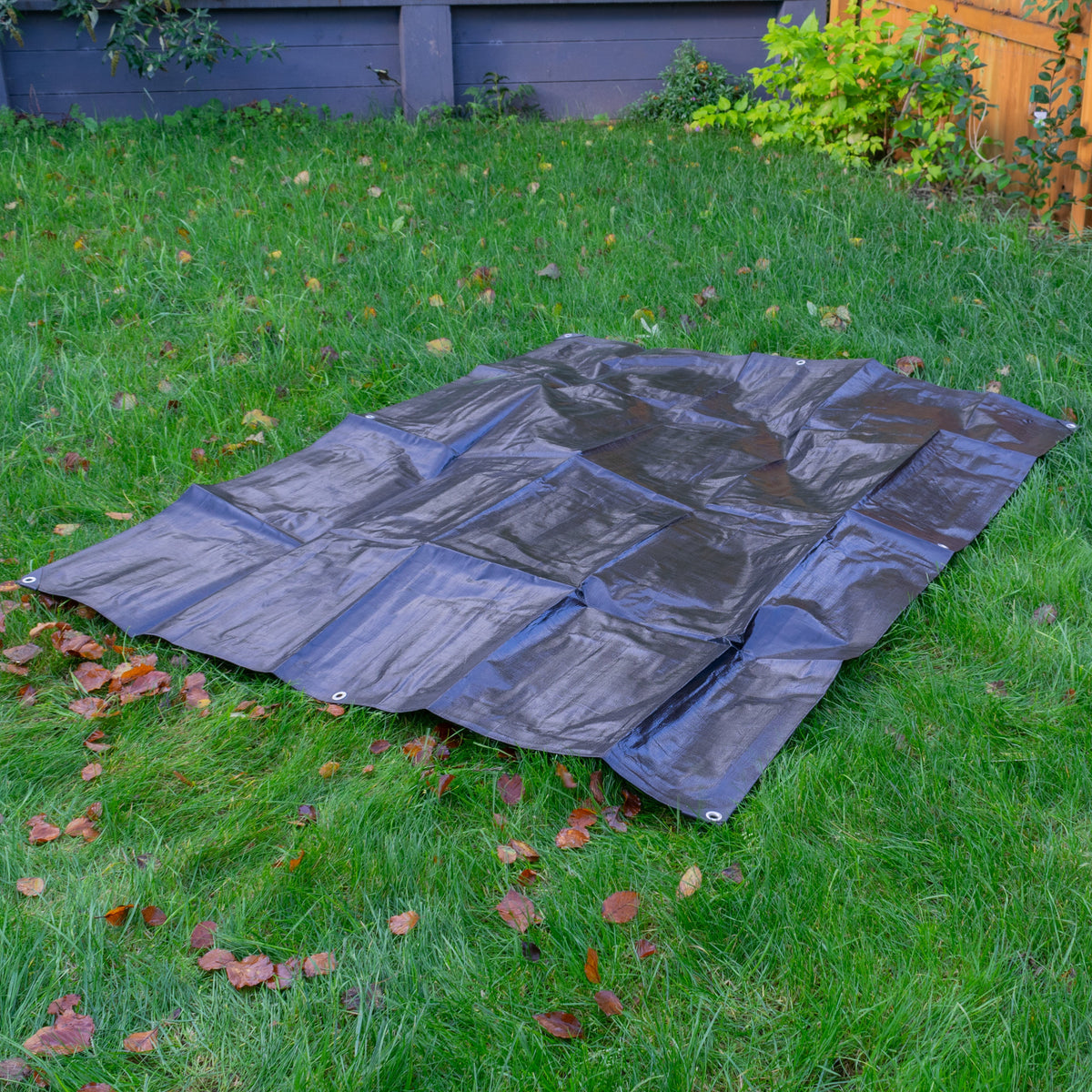 Black/Silver L-Grade Tarpaulin 6m x 6m