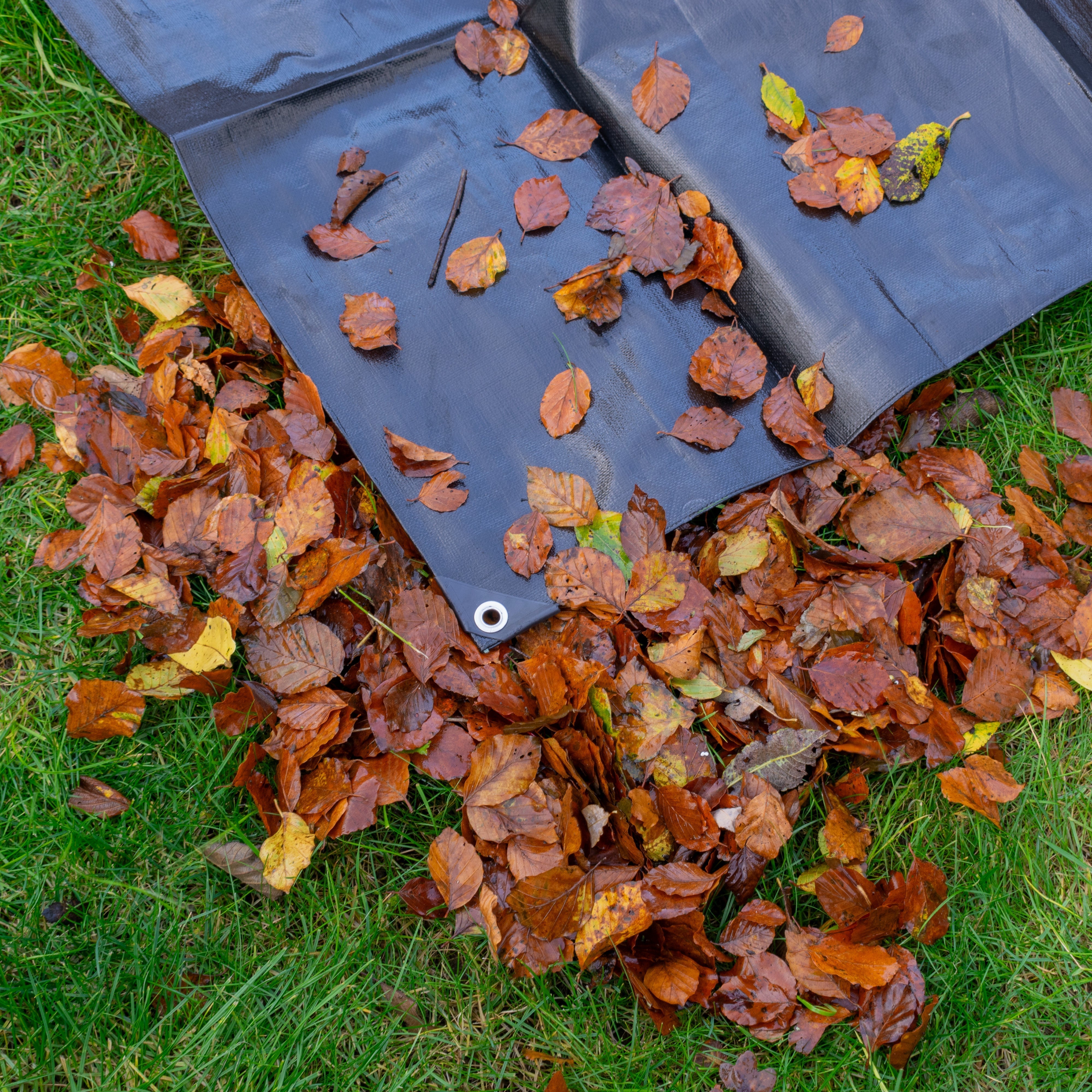 Black/Silver L-Grade Tarpaulin 2m x 4m