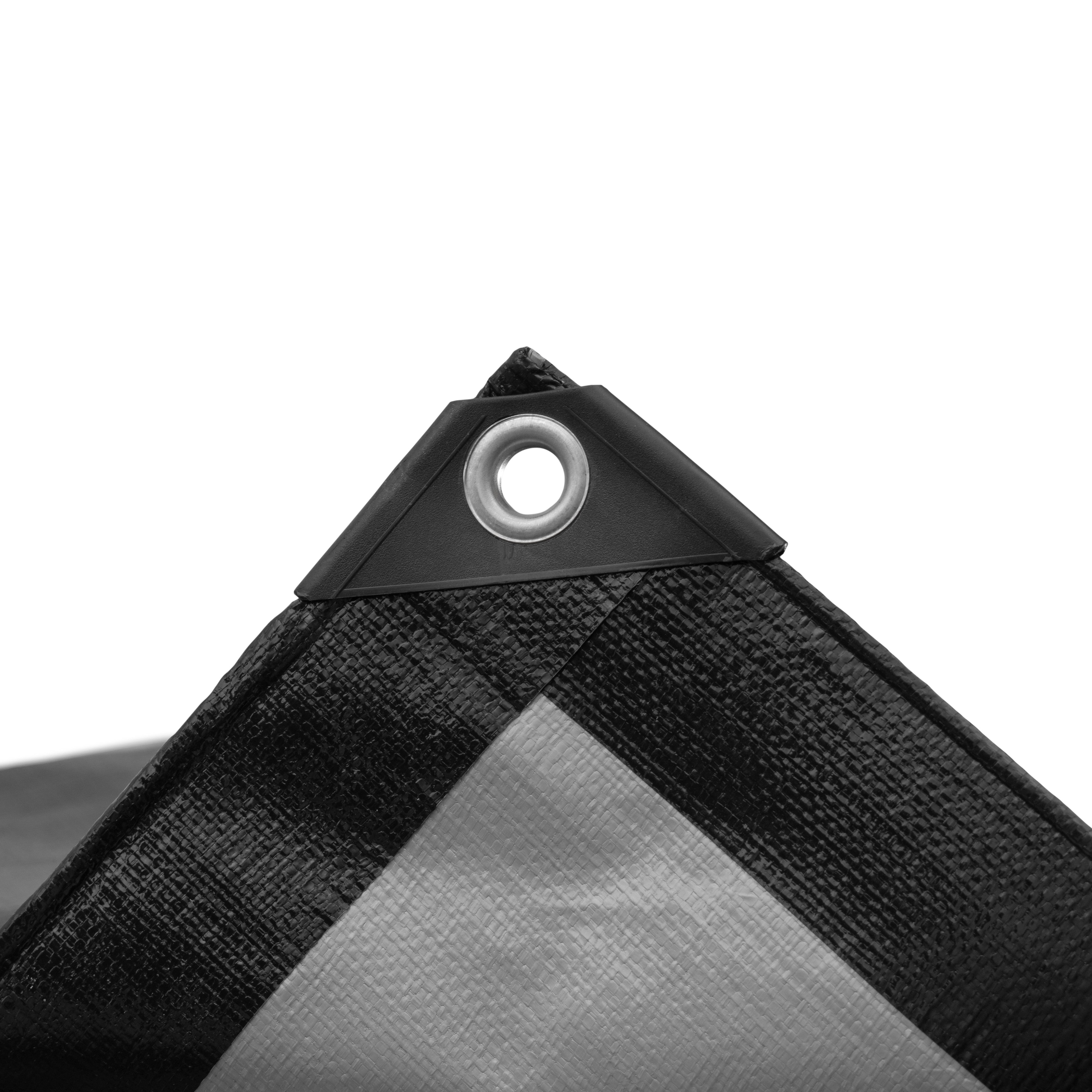 Black/Silver L-Grade Tarpaulin 2m x 4m
